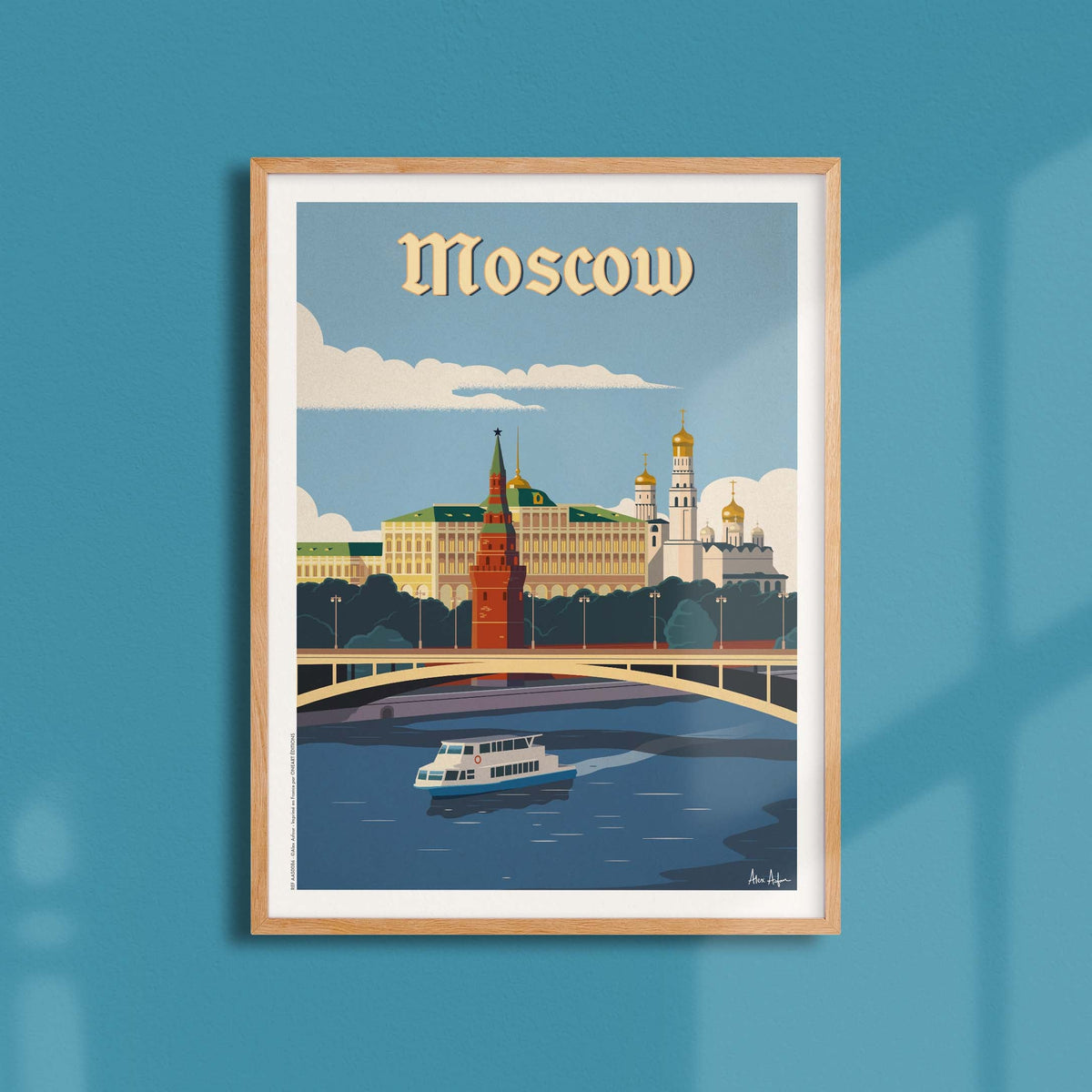 Affiche de voyage Russie - Moscou par Alex Asfour