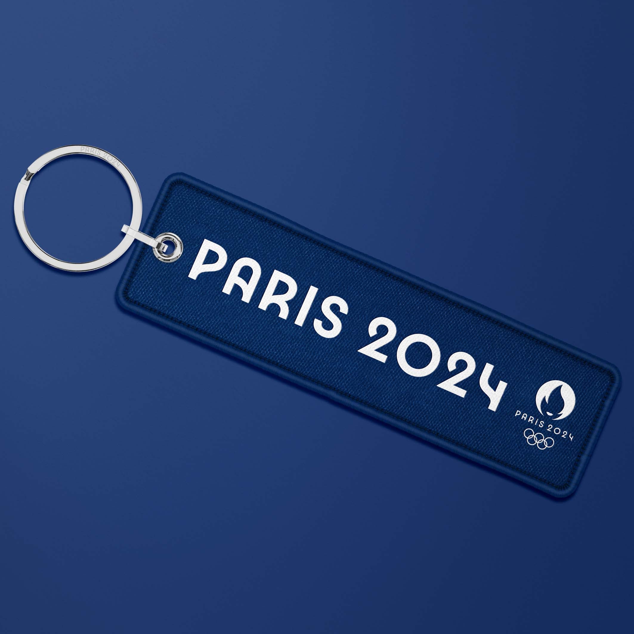 Paris 2024 French blue flame key ring - Swimming
