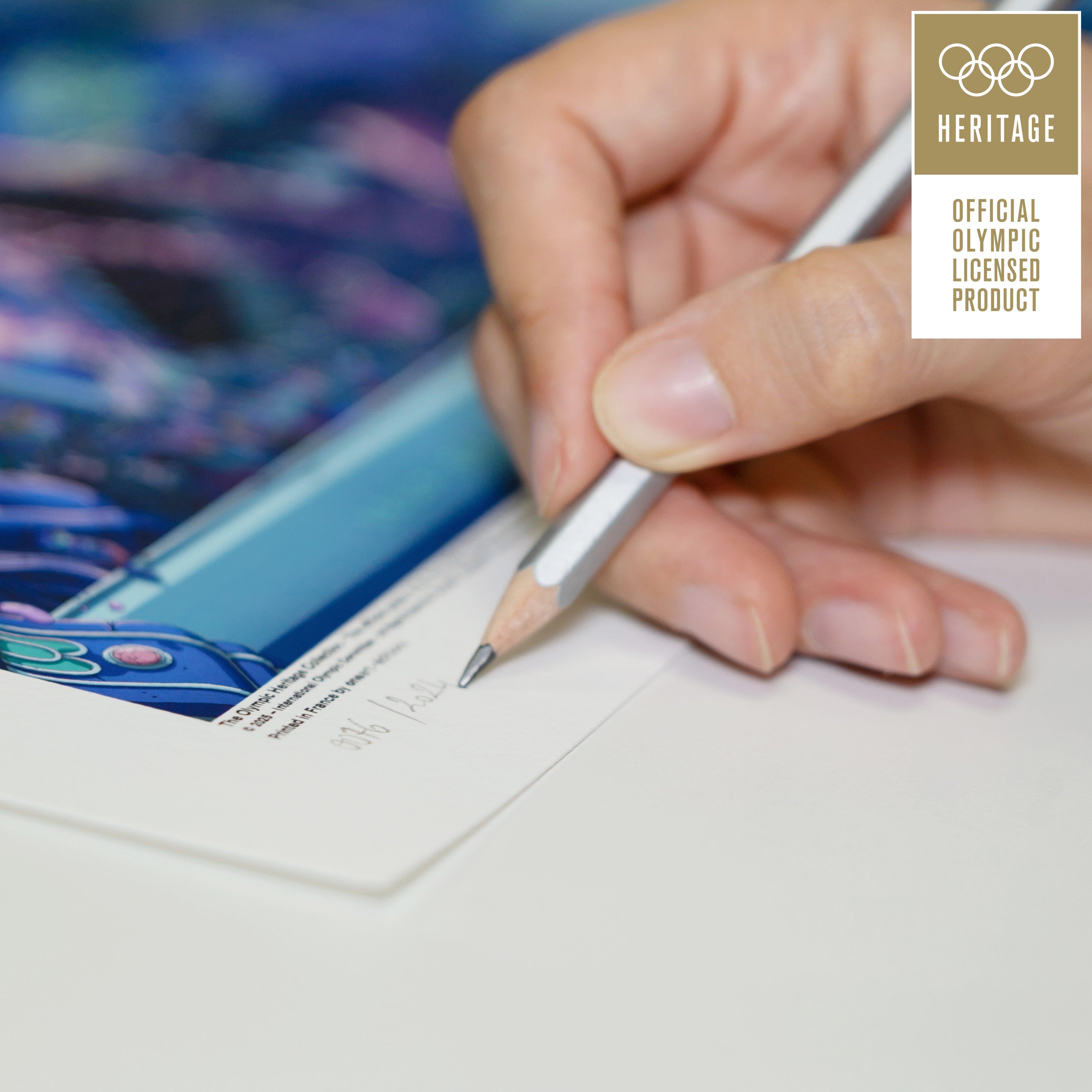 ÉDITION LIMITÉE PREMIUM - L’affiche officielle des Jeux de Paris 2024 - version panoramique