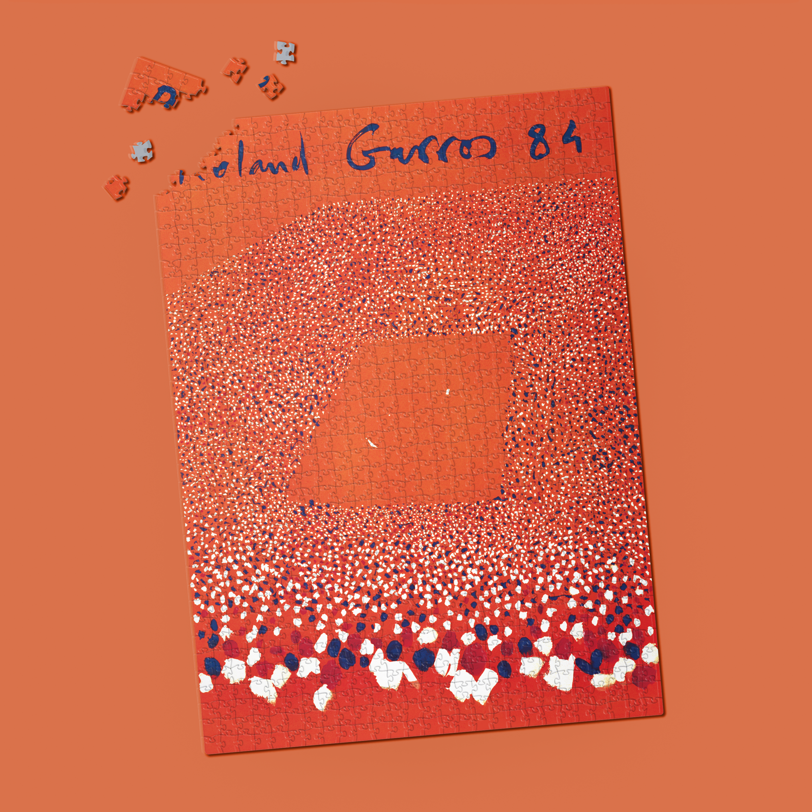 Puzzle Official Poster 1984 Roland-Garros Gilles AILLAUD, (1000 pieces)