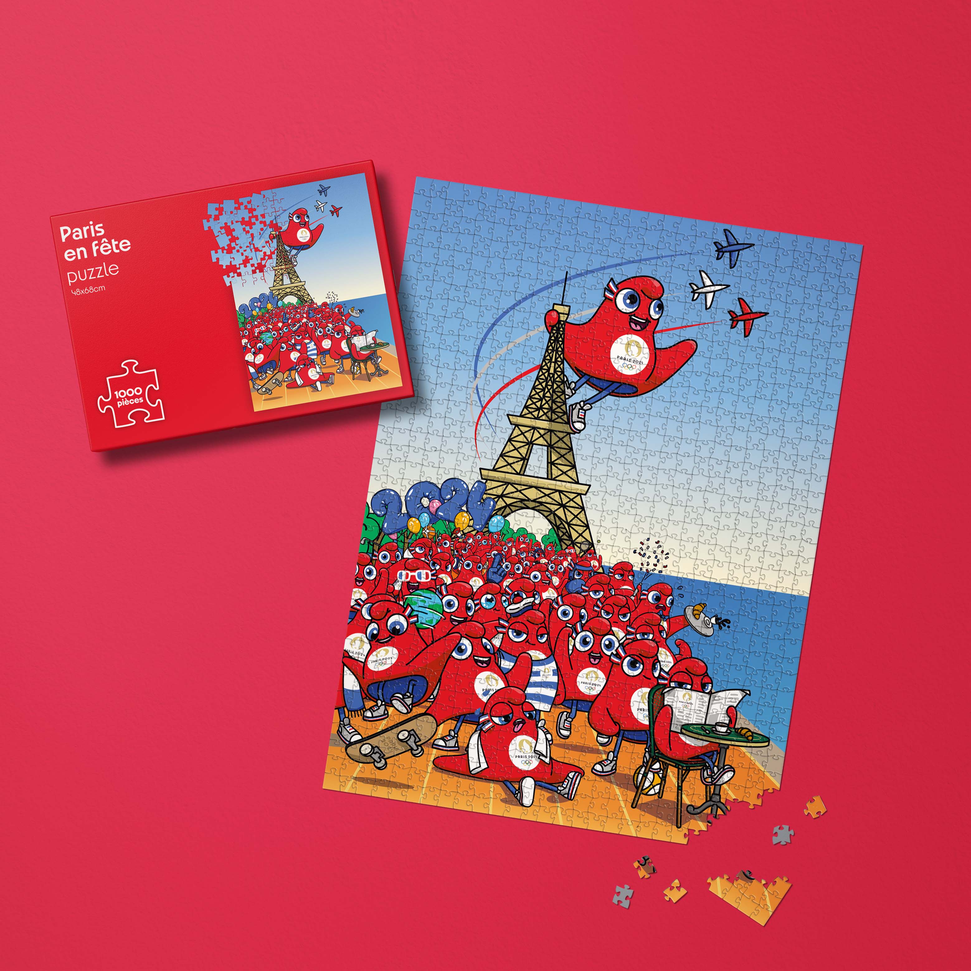 Puzzle Paris 2024 - 1000 pièces - Paris en fête