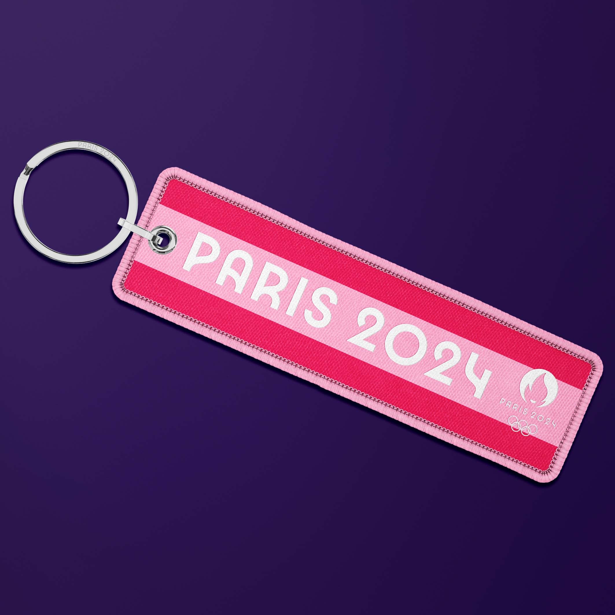 Paris 2024 Sports &amp; Stripes flame key ring - Football