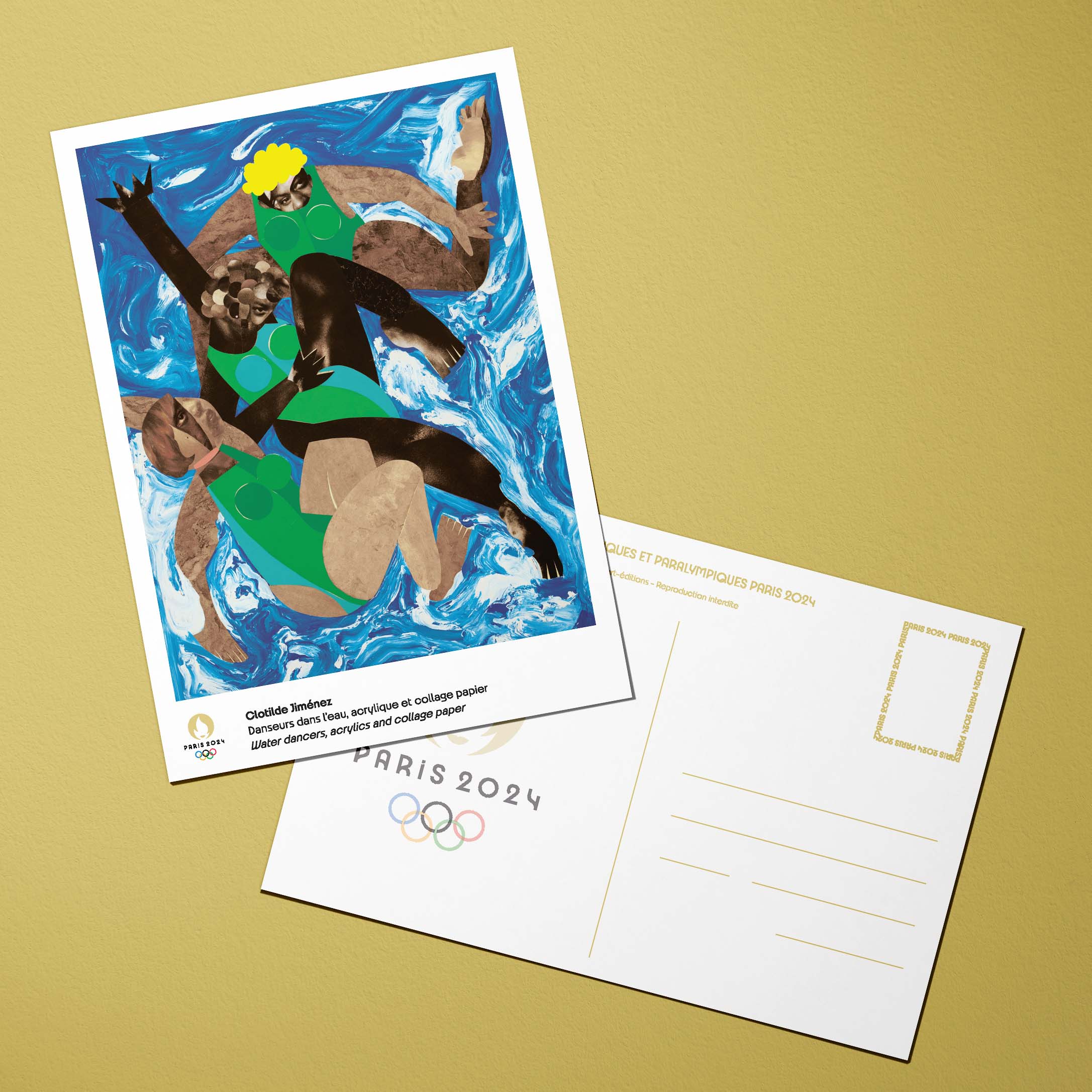 Portfolio 14 cartes postales Jeux Olympiques Paris 2024 Arty - JOPARTY
