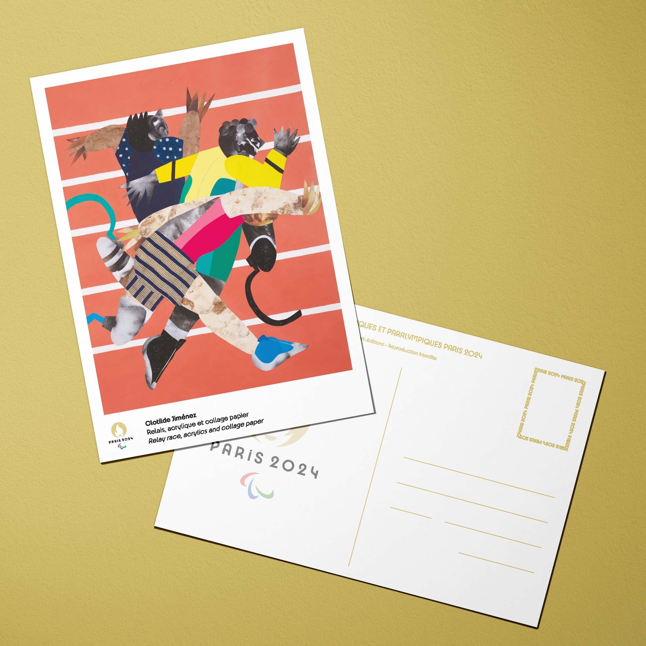 Portfolio 14 cartes postales Jeux Olympiques Paris 2024 Arty - JOPARTY