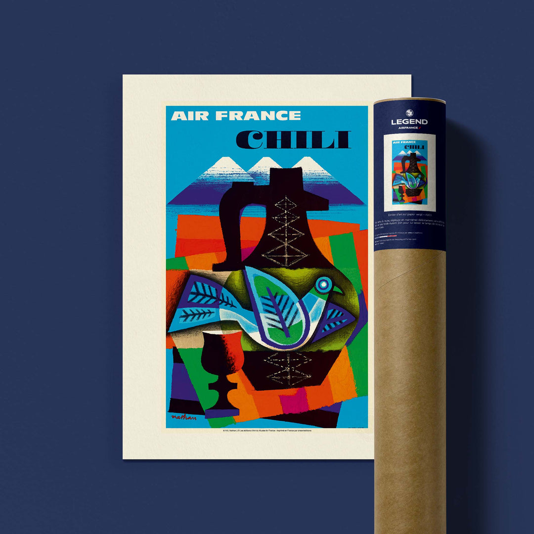 Affiche Air France - Chili