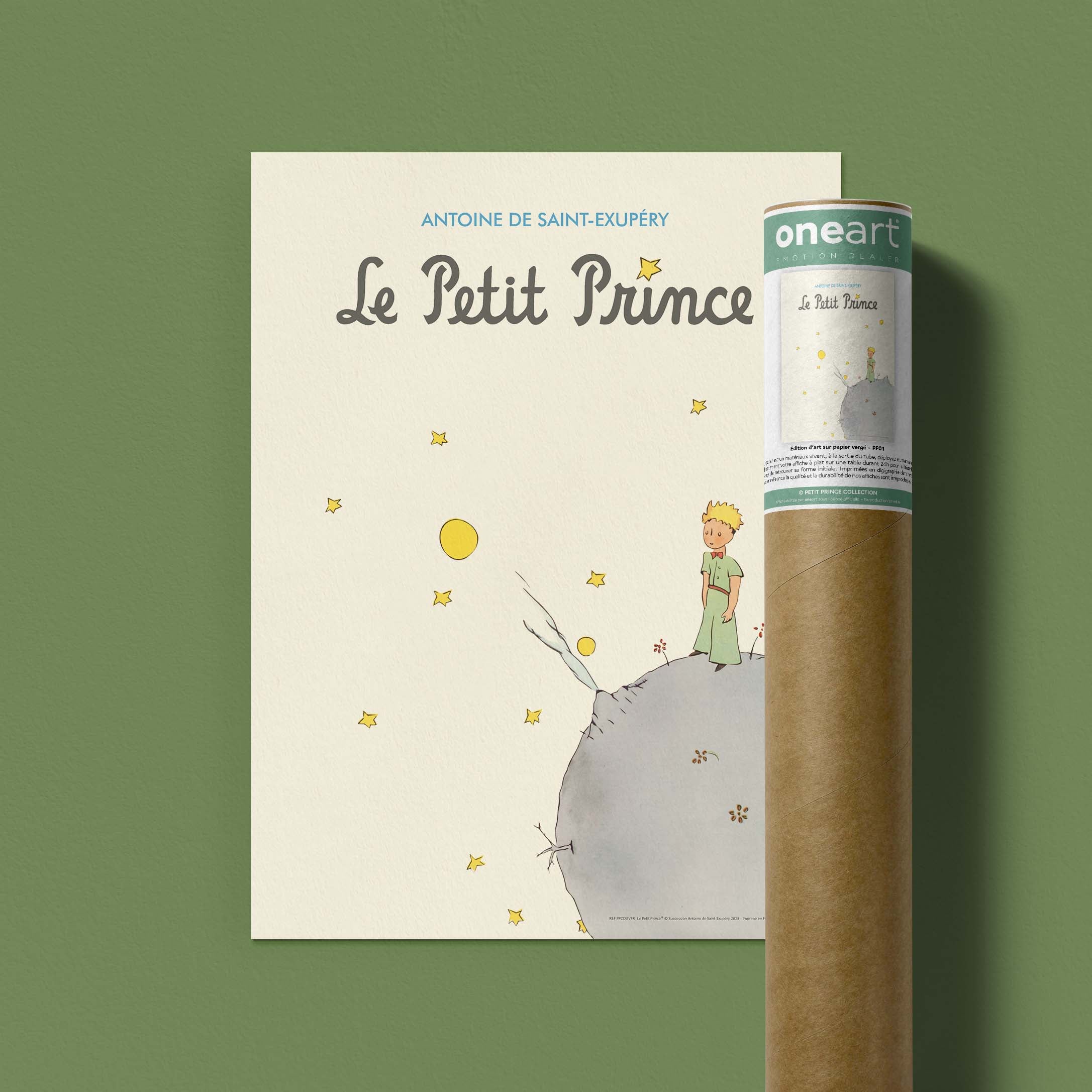 Affiche Le petit prince - Couverture français-oneart.fr