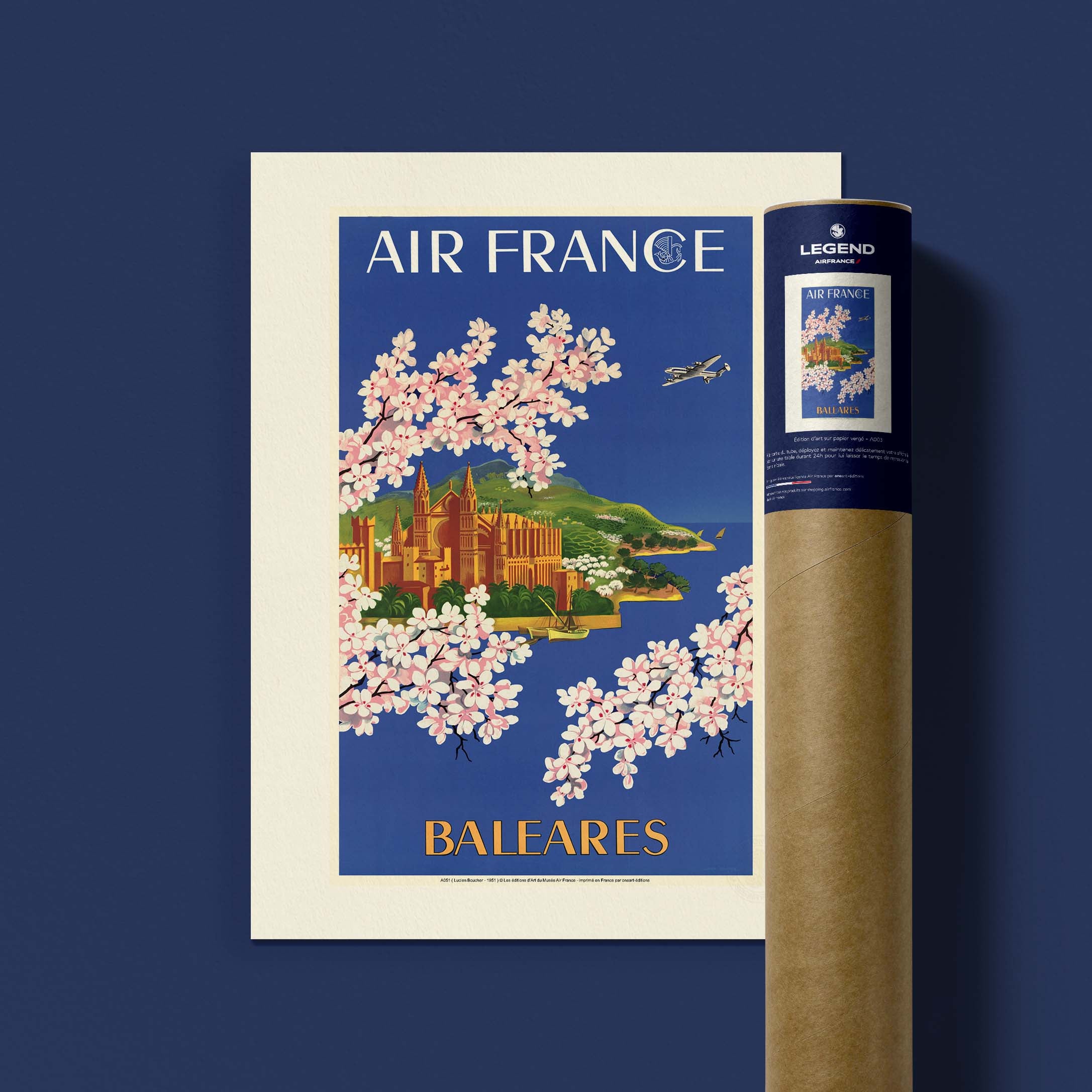 Affiche Air France - Baléares-oneart.fr