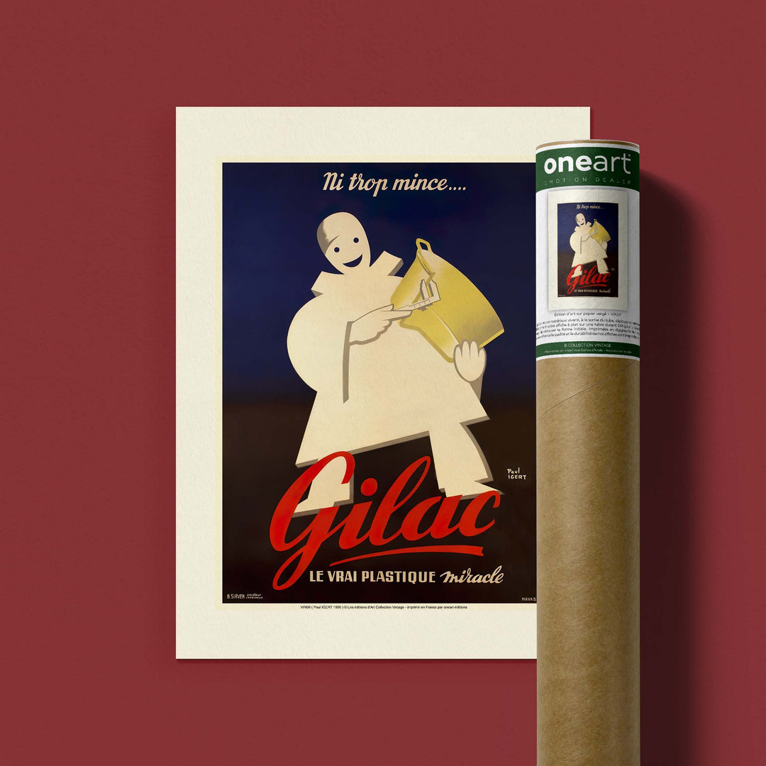 Affiche publicité vintage - Gilac