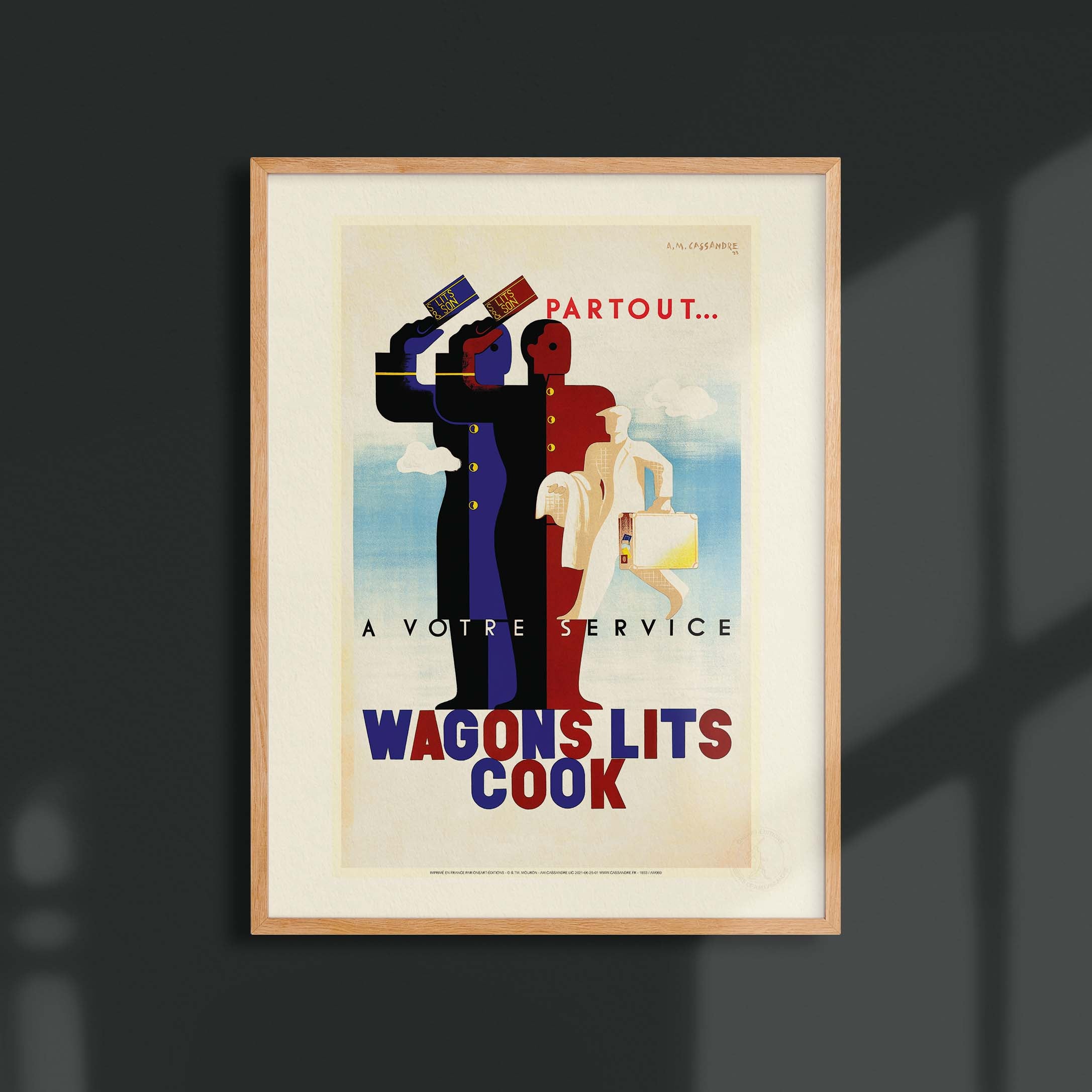 Affiche Cassandre - Wagons lits cook-oneart.fr