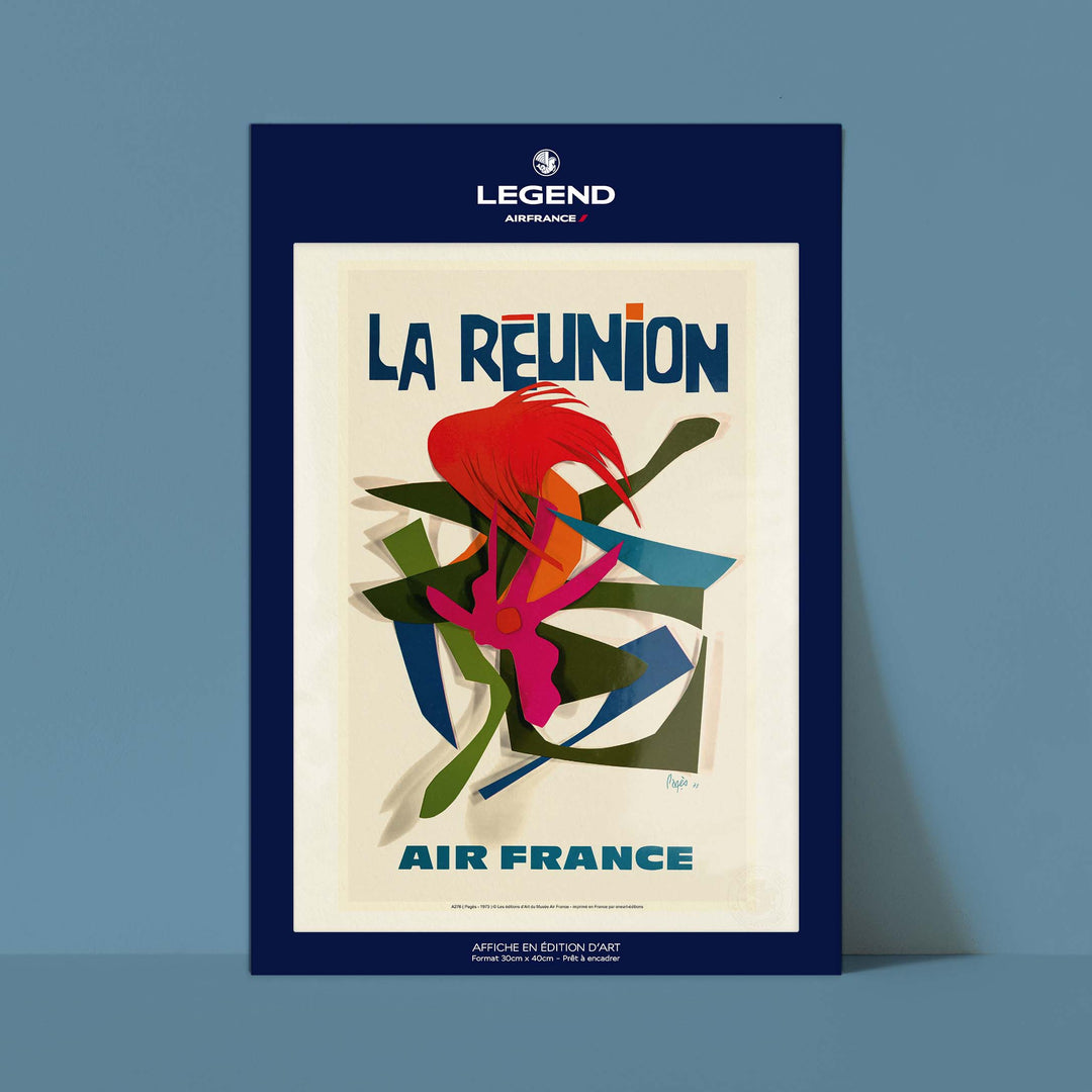 Affiche Air France - La Réunion