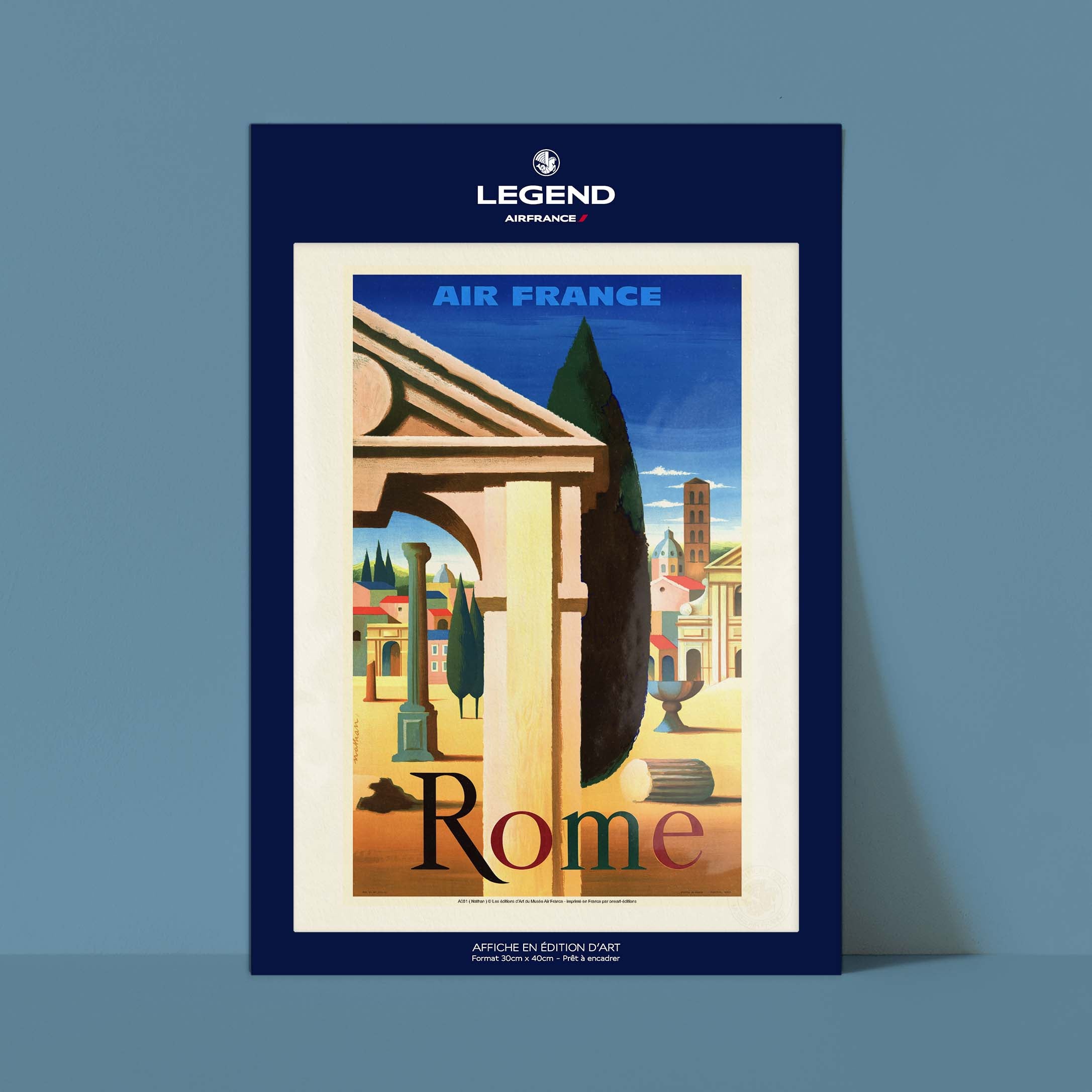 Affiche Air France - Rome-oneart.fr