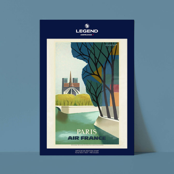 Air France poster - Paris (Notre-Dame)