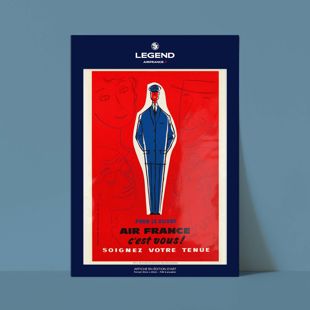 Affiche Air France - Soignez votre tenue