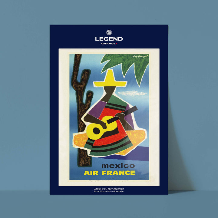 Affiche Air France - Mexique