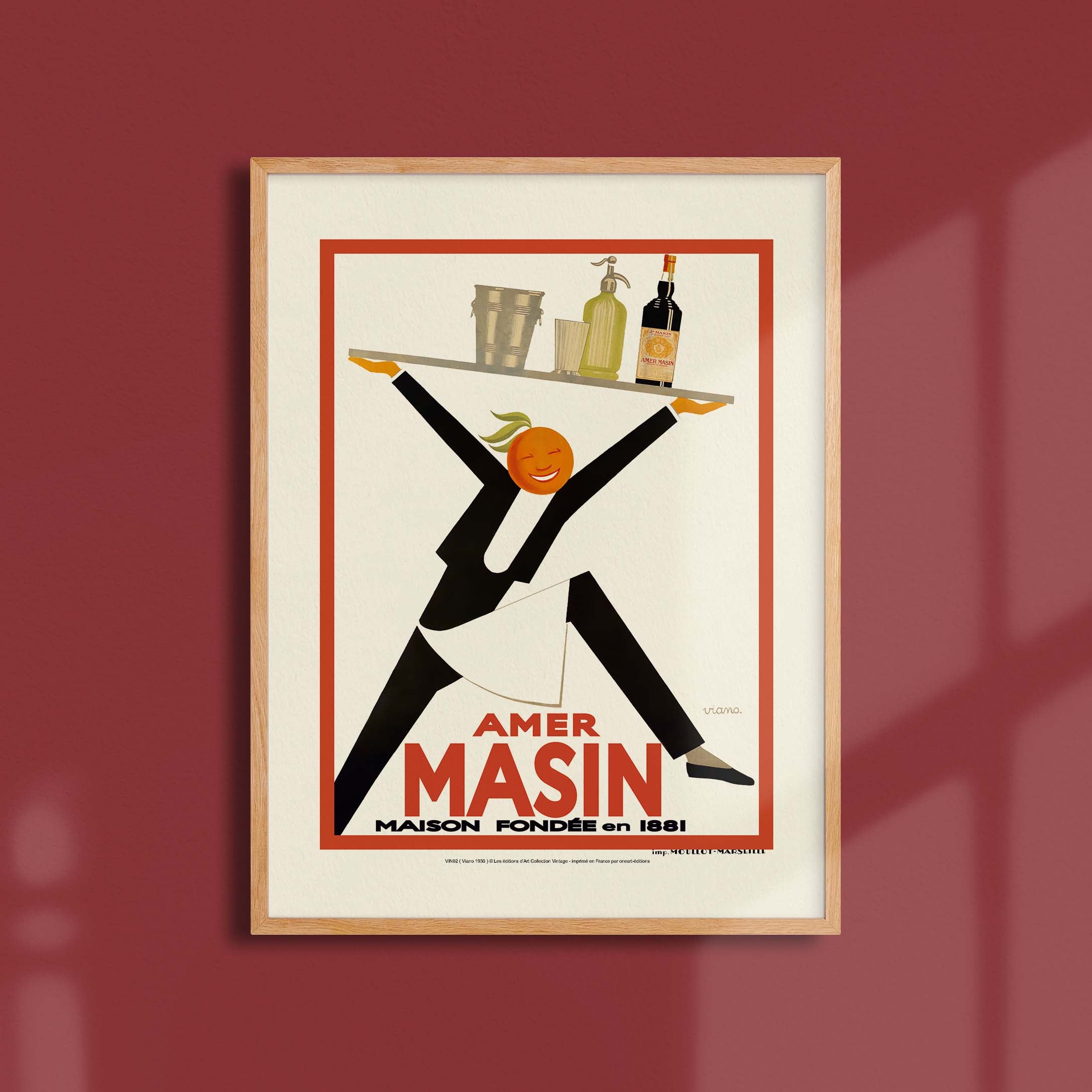 Affiche publicité vintage - Amer Masin-oneart.fr