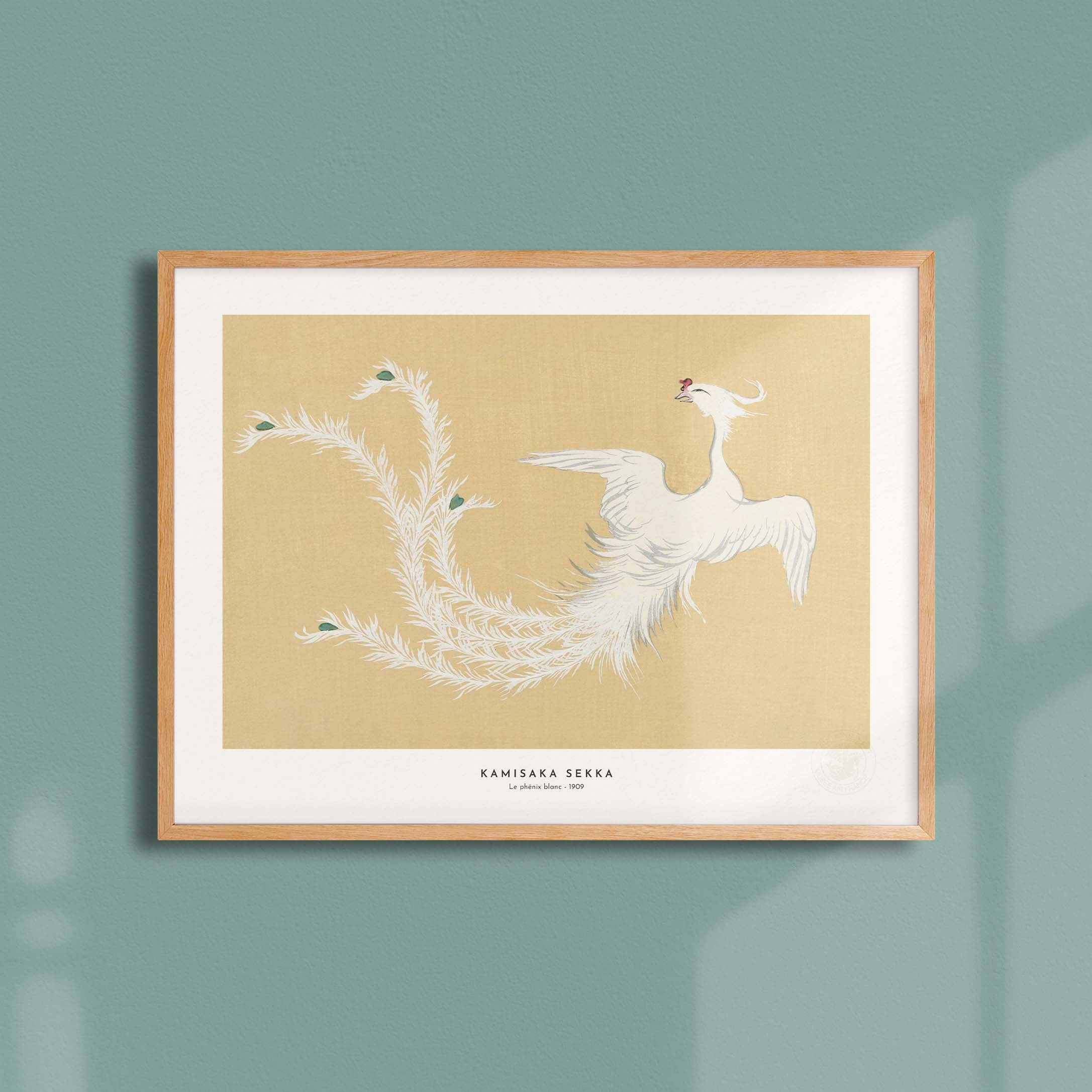 Estampe japonaise - Le phénix blanc-oneart.fr