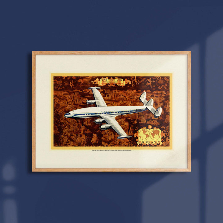 Affiche Air France - Super Constellation
