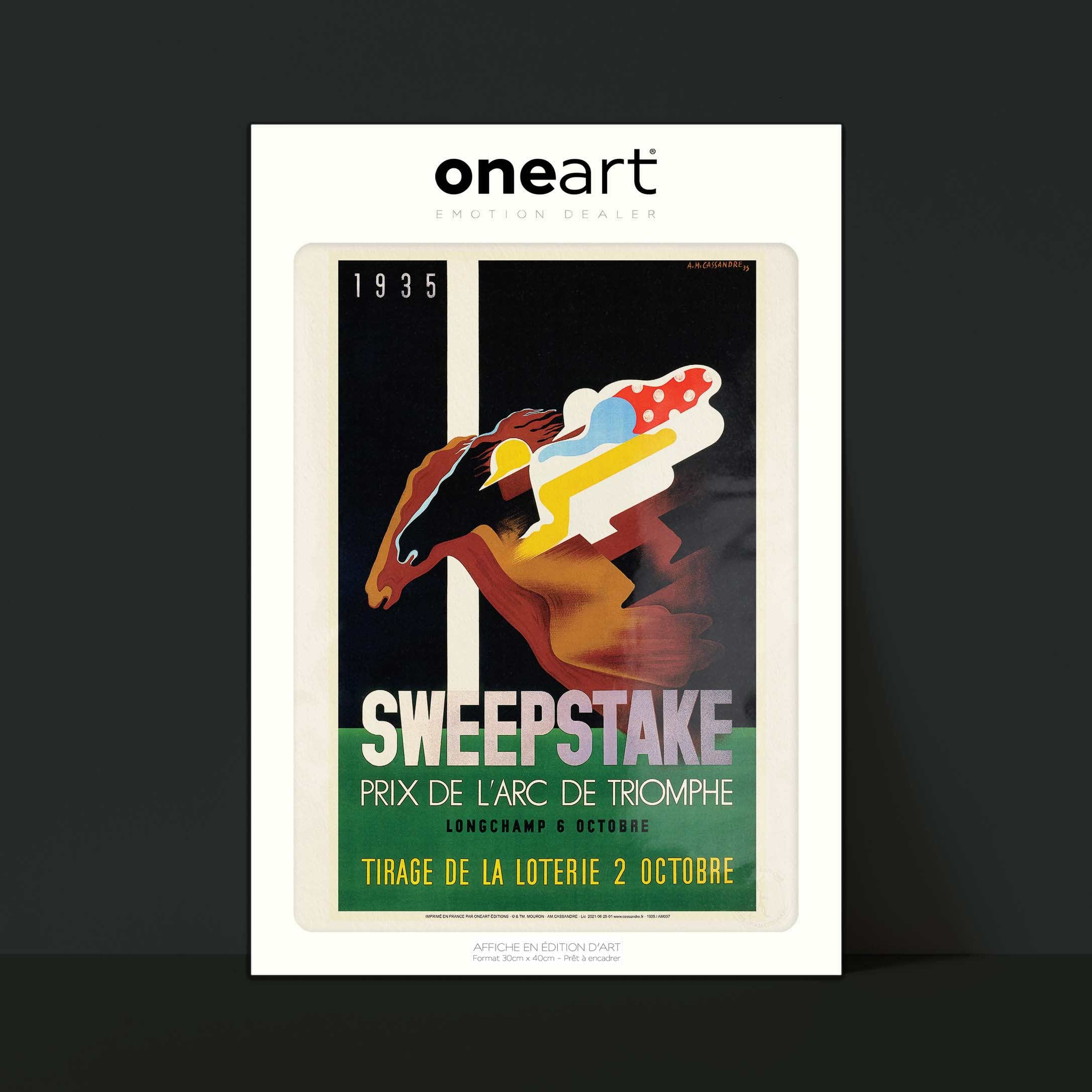 Affiche Cassandre - Sweepstake-oneart.fr