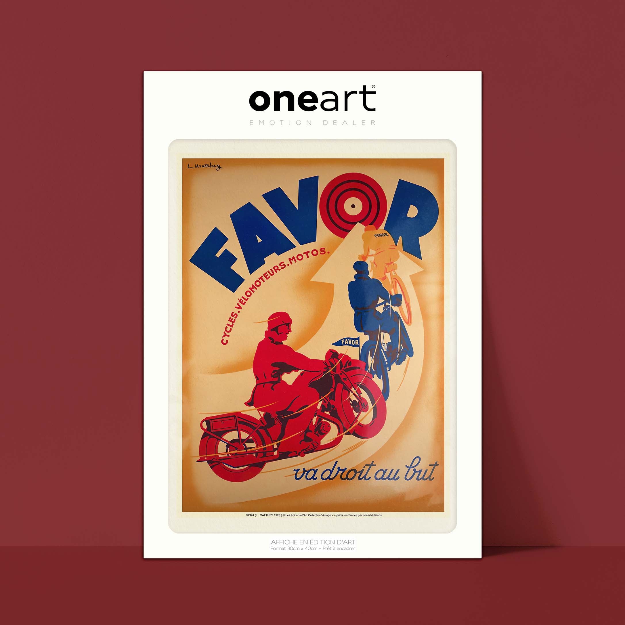 Affiche publicité vintage - Favor-oneart.fr