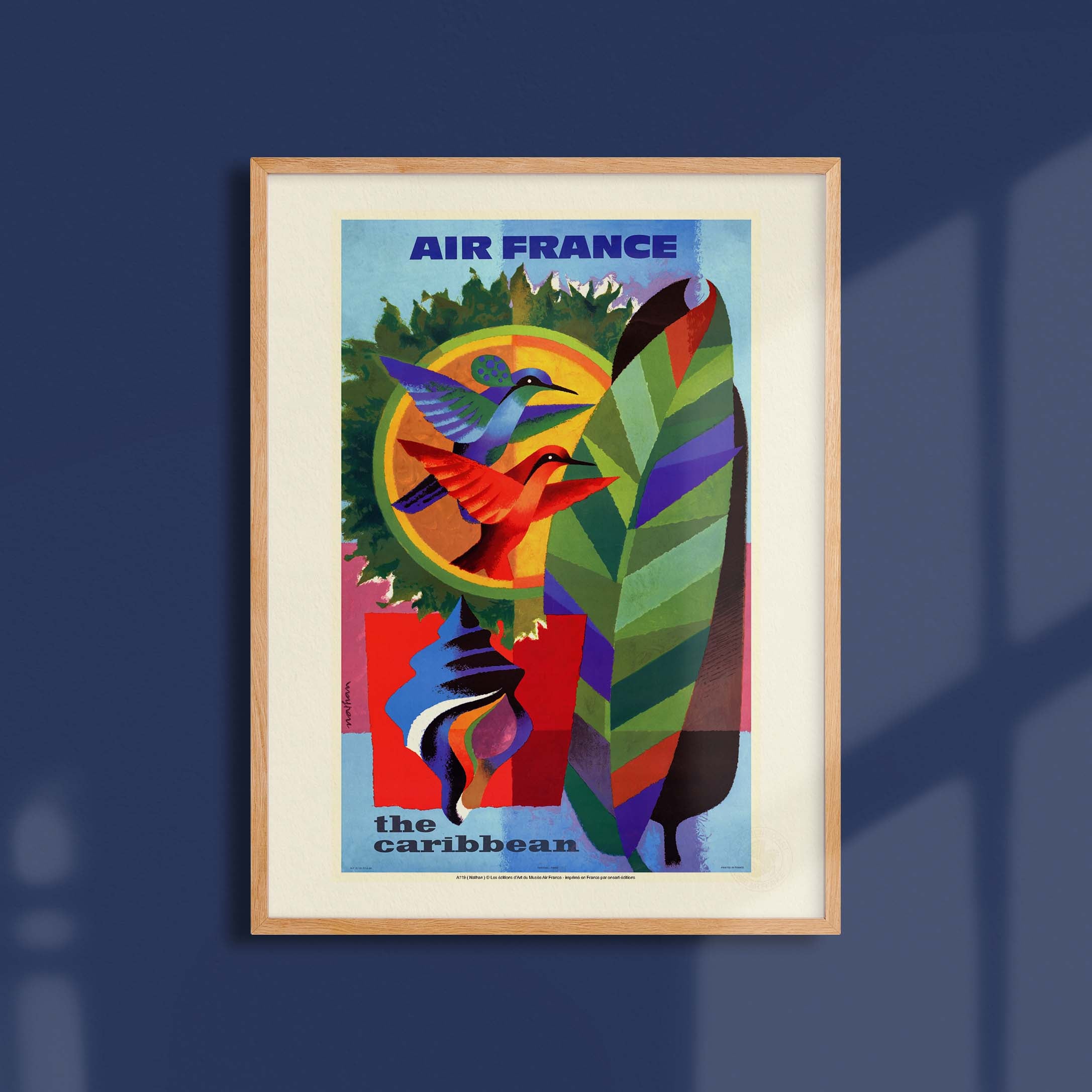 Affiche Air France - Les Caraïbes-oneart.fr
