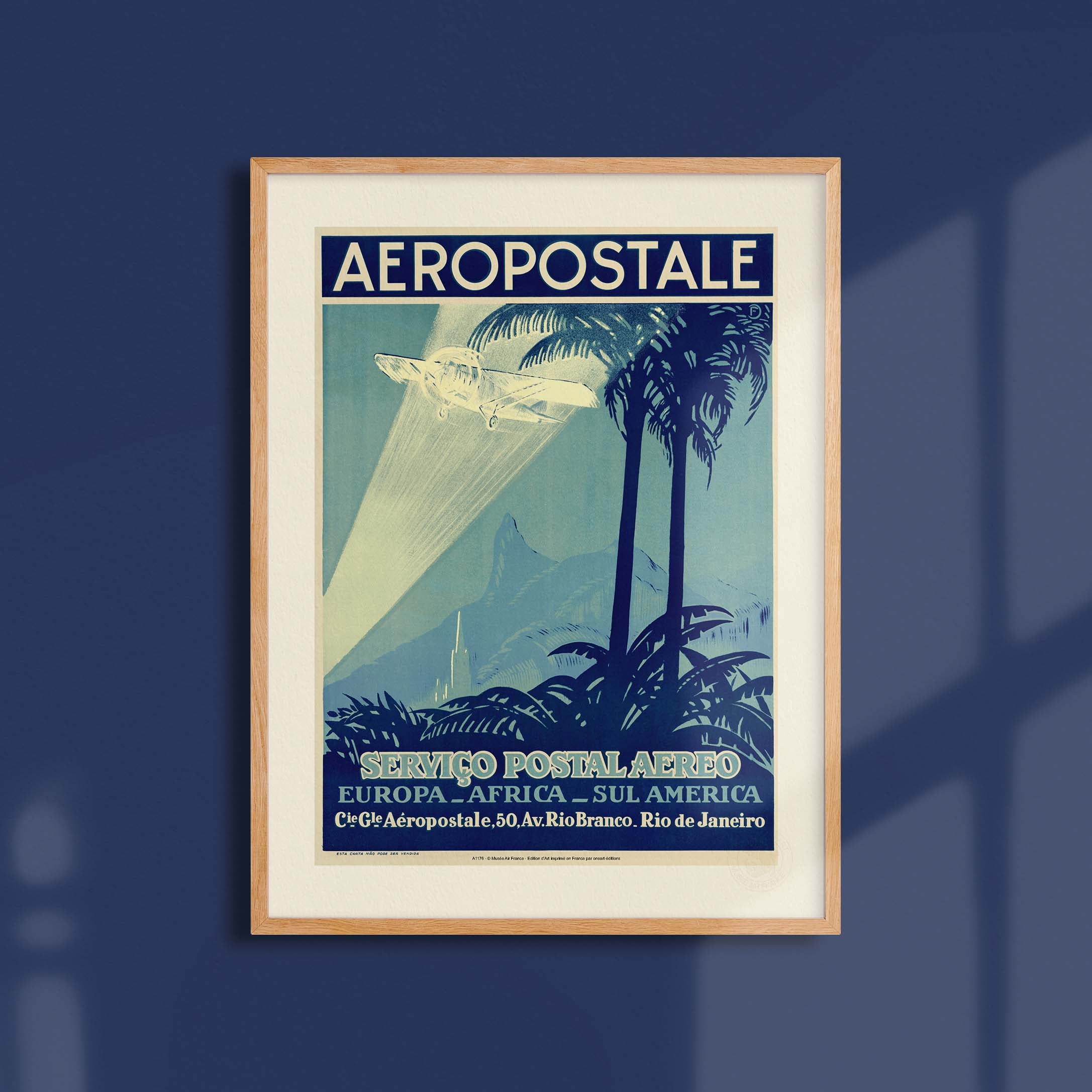 Affiche Air France - Europe-Africa-Sul America-oneart.fr