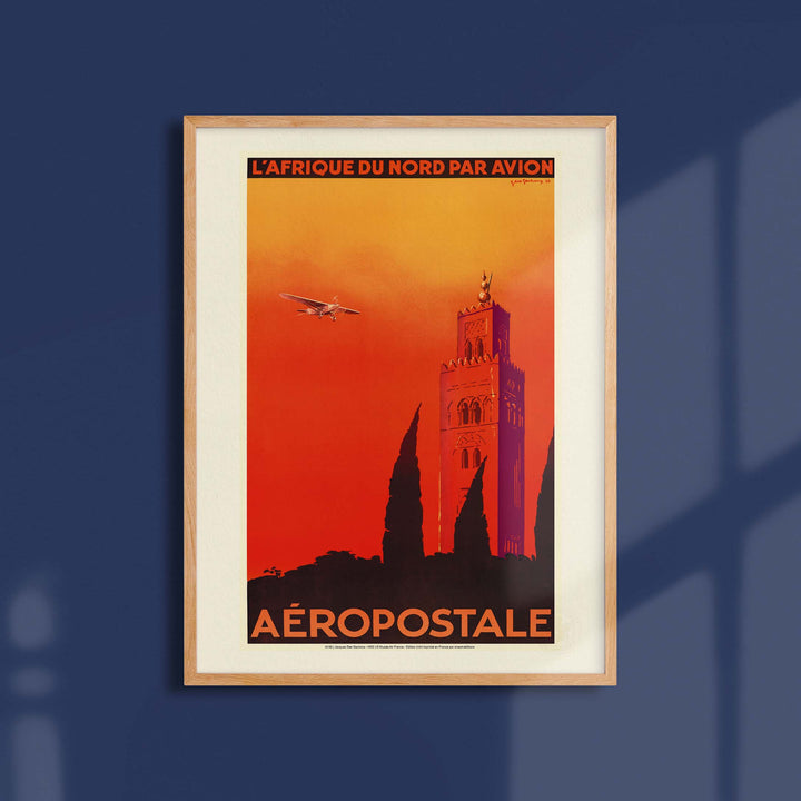 Air France poster - North Africa by plane