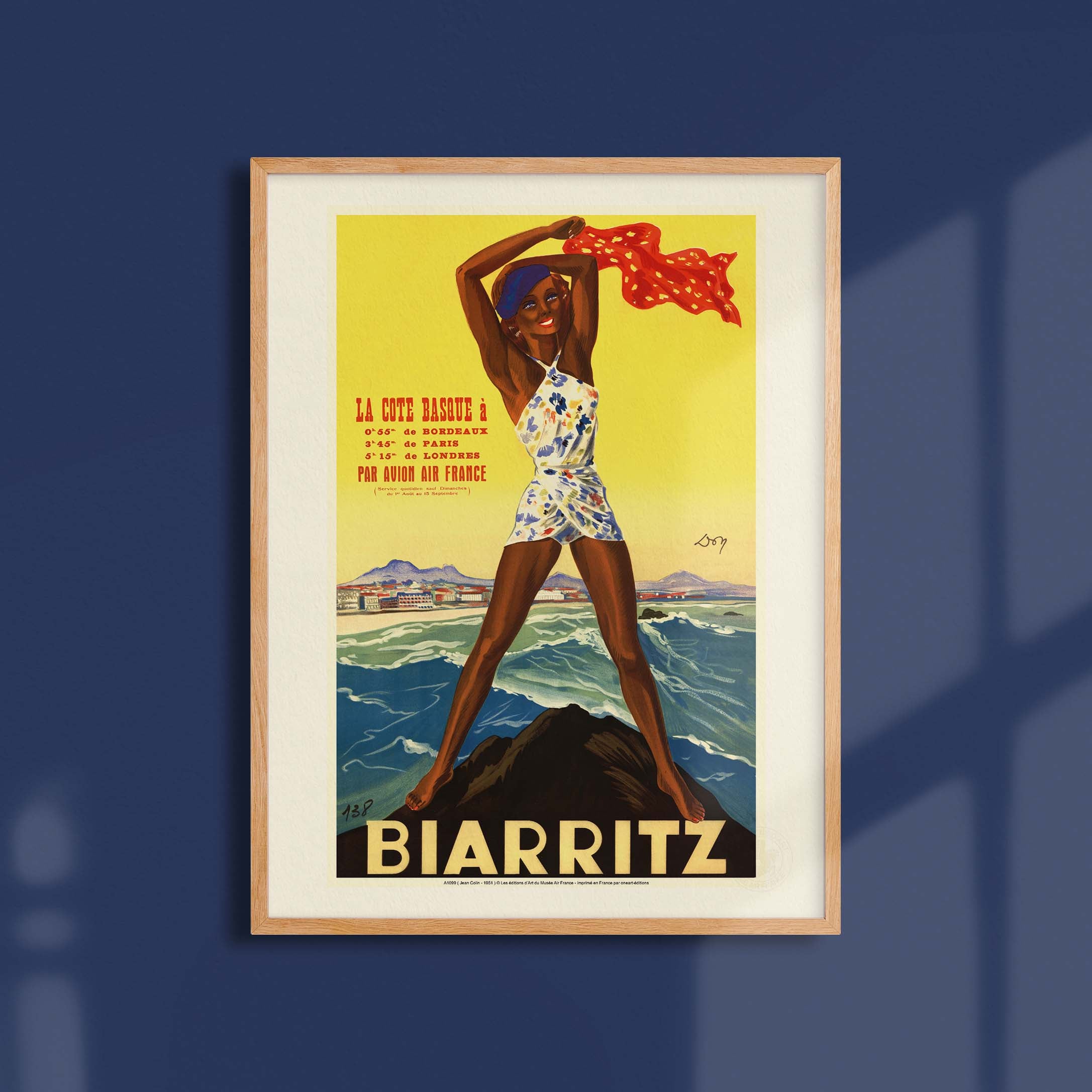 Affiche Air France - Biarritz-oneart.fr