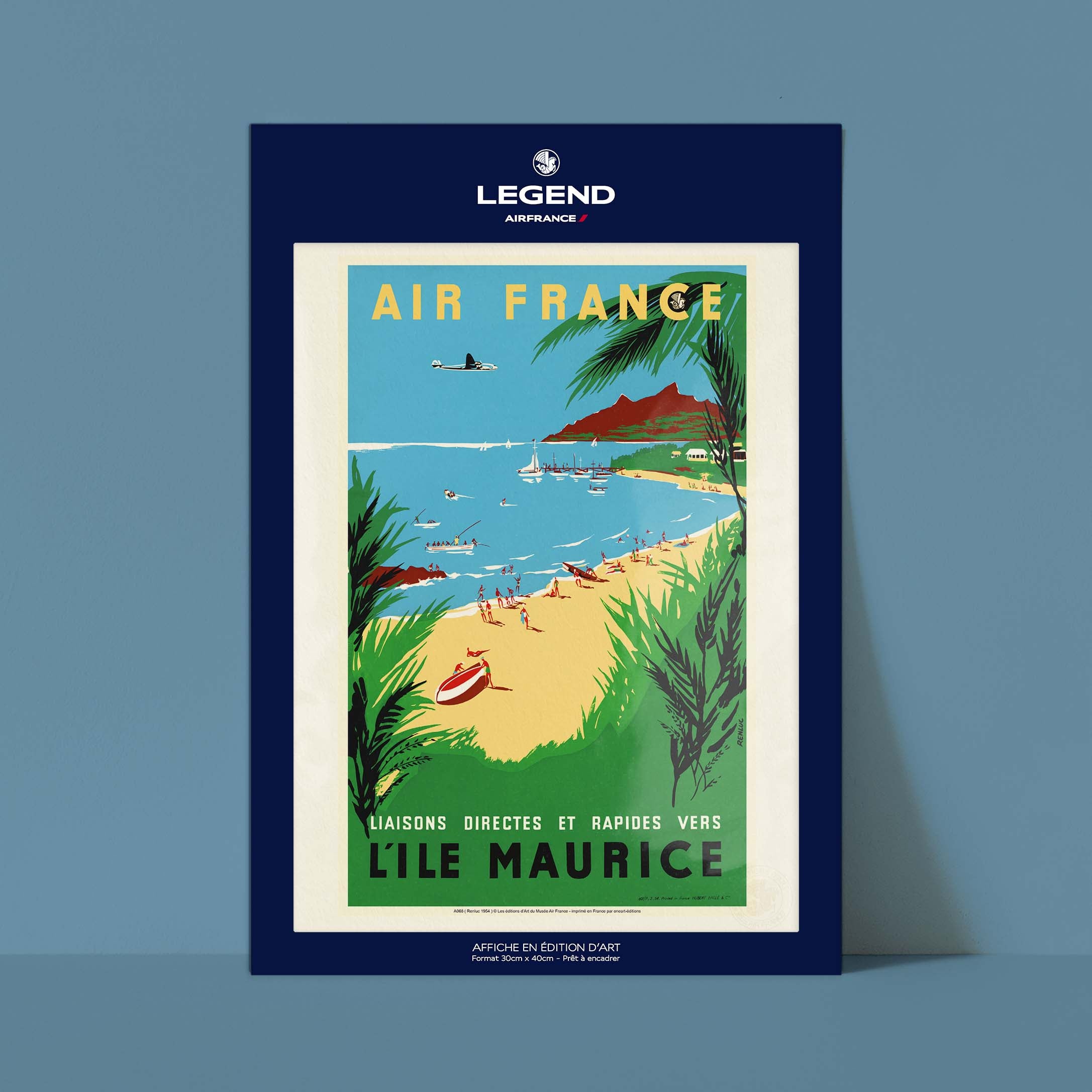 Affiche Air France - L'île Maurice-oneart.fr