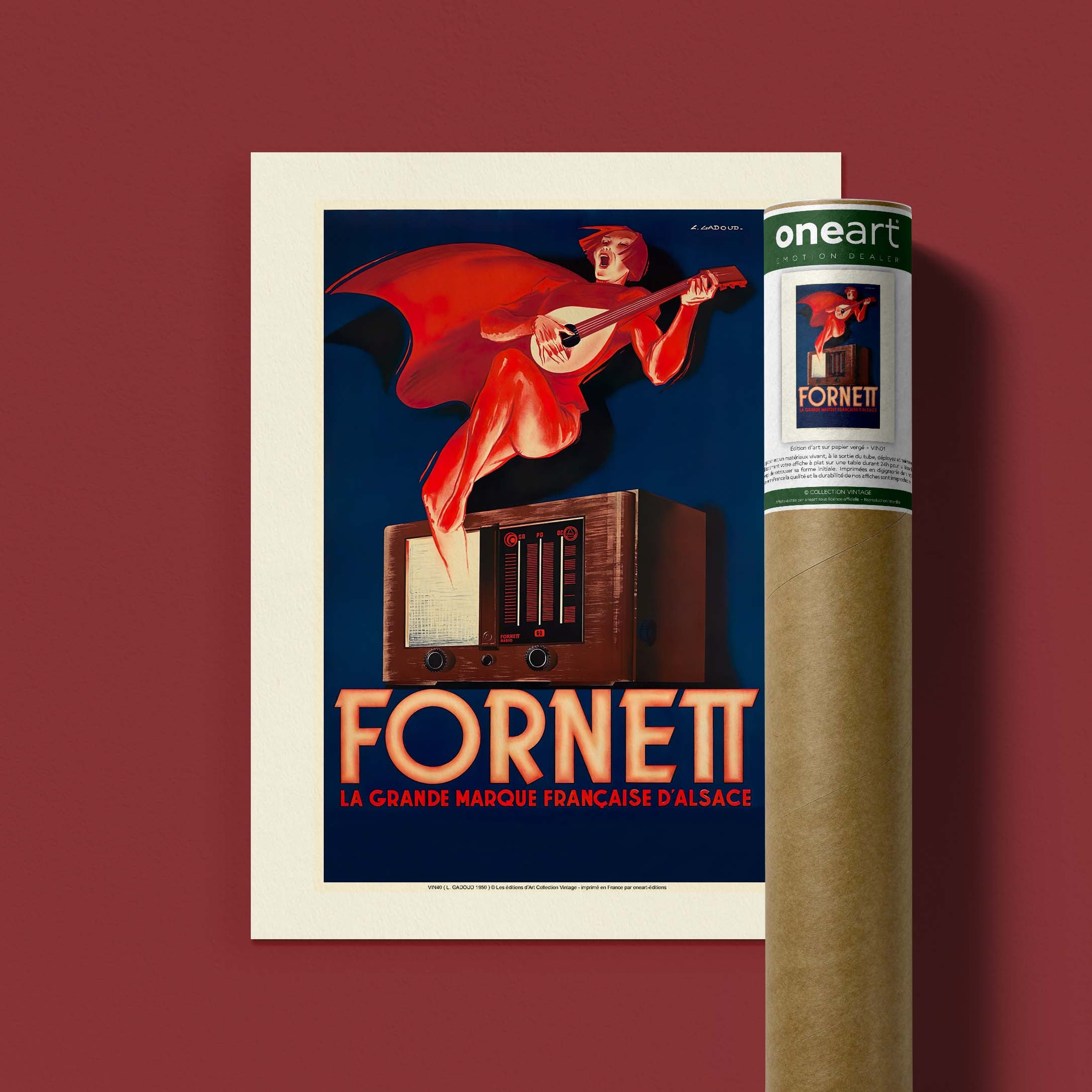 Affiche publicité vintage - Formett-oneart.fr