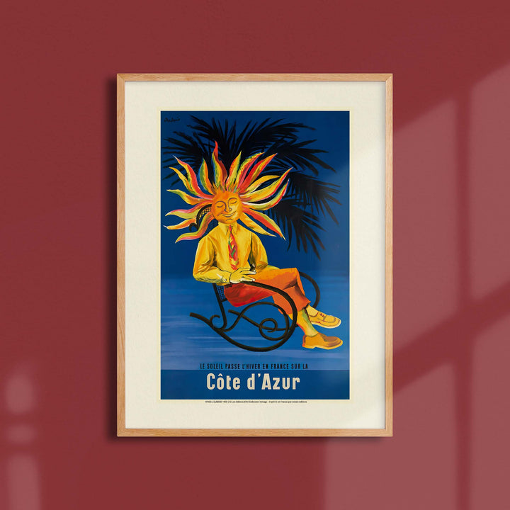 Affiche publicité vintage - Soleil