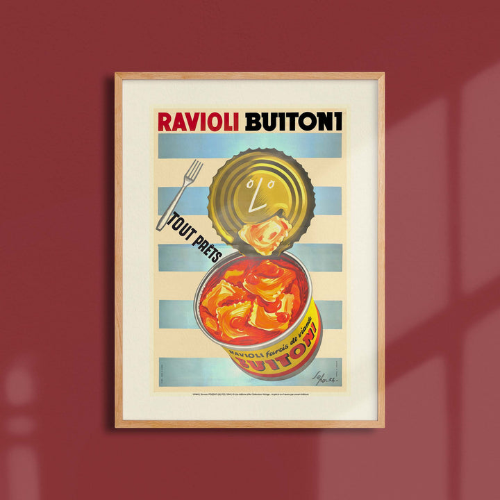 Affiche publicité vintage - Ravioli
