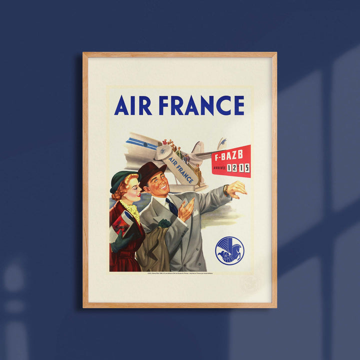 Affiche Air France - Pannonceau Horaire