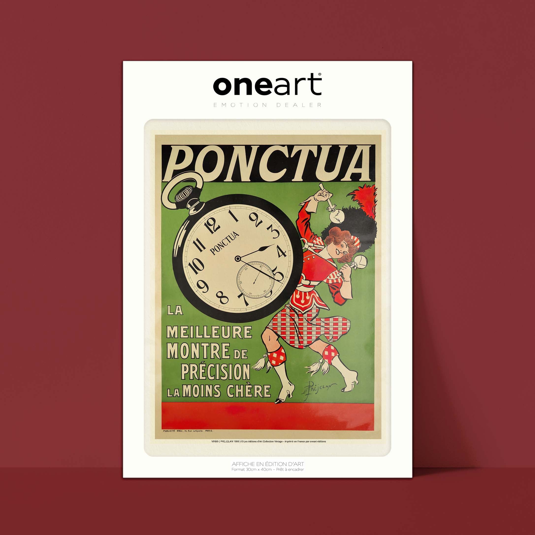 Affiche publicité vintage - Ponctua-oneart.fr
