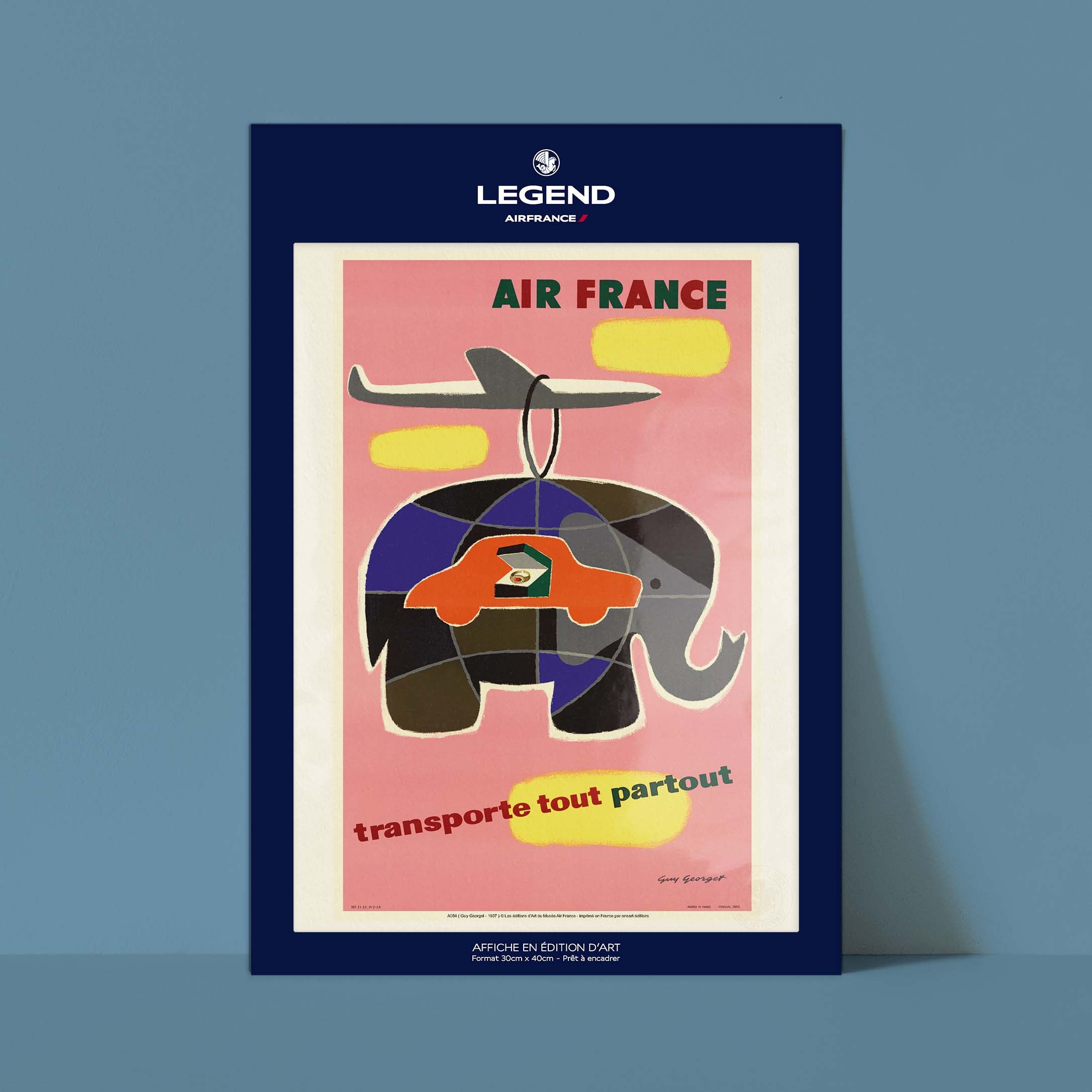 Affiche Air France - Transporte tout, partout-oneart.fr