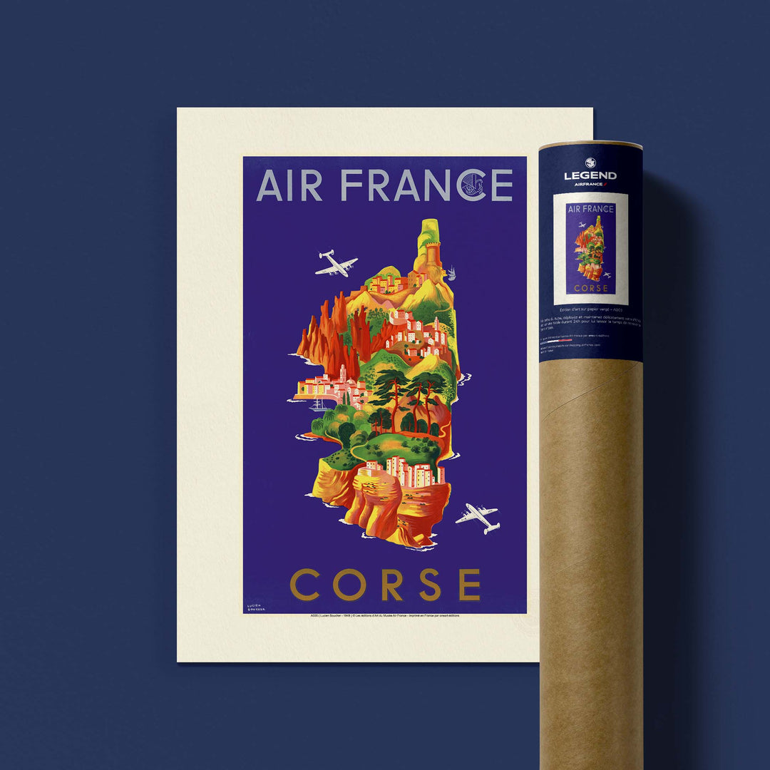Affiche Air France - Corse