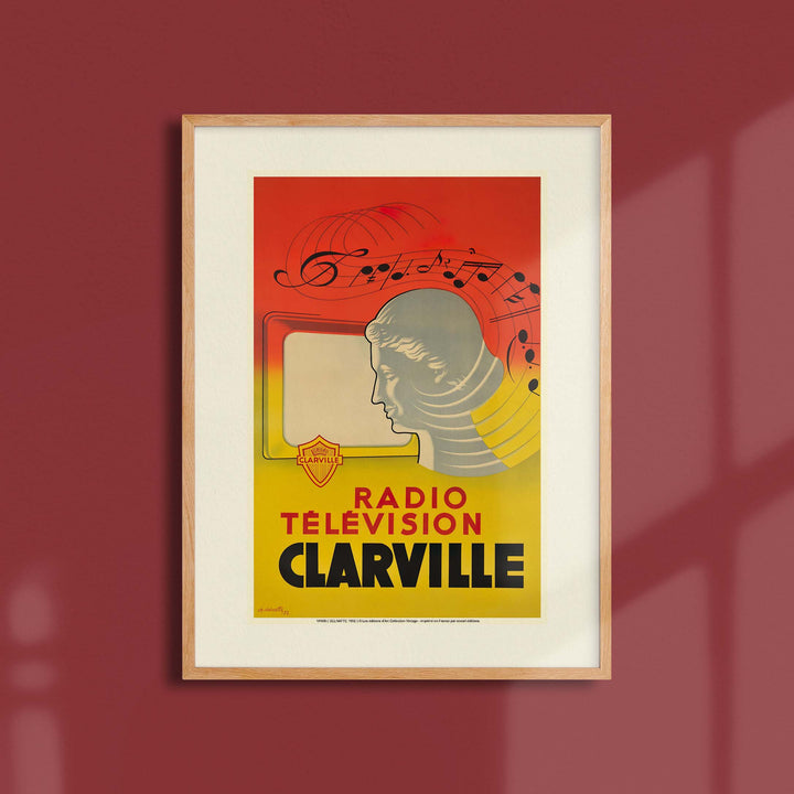 Affiche publicité vintage - Clarville