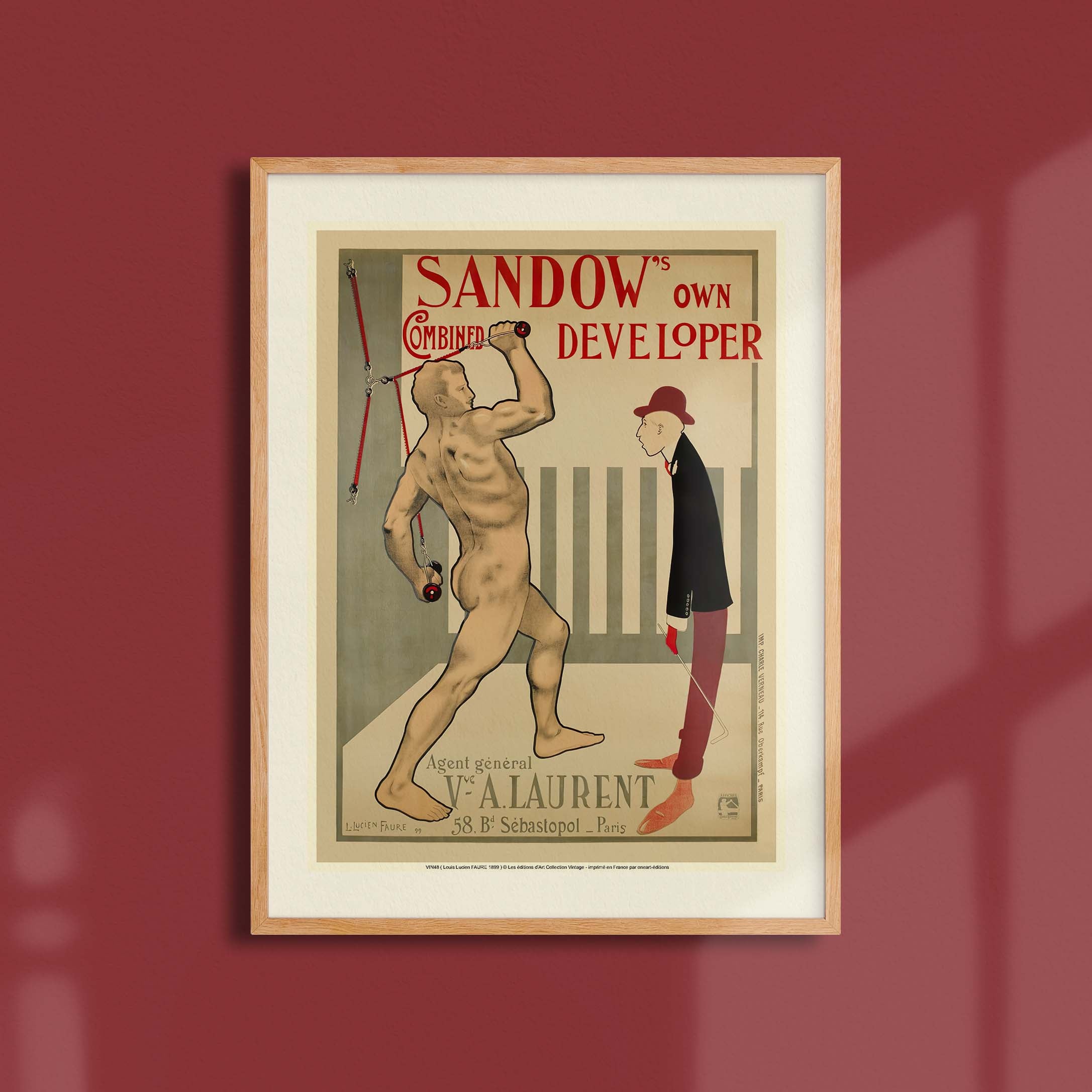 Affiche publicité vintage - Sandow's-oneart.fr