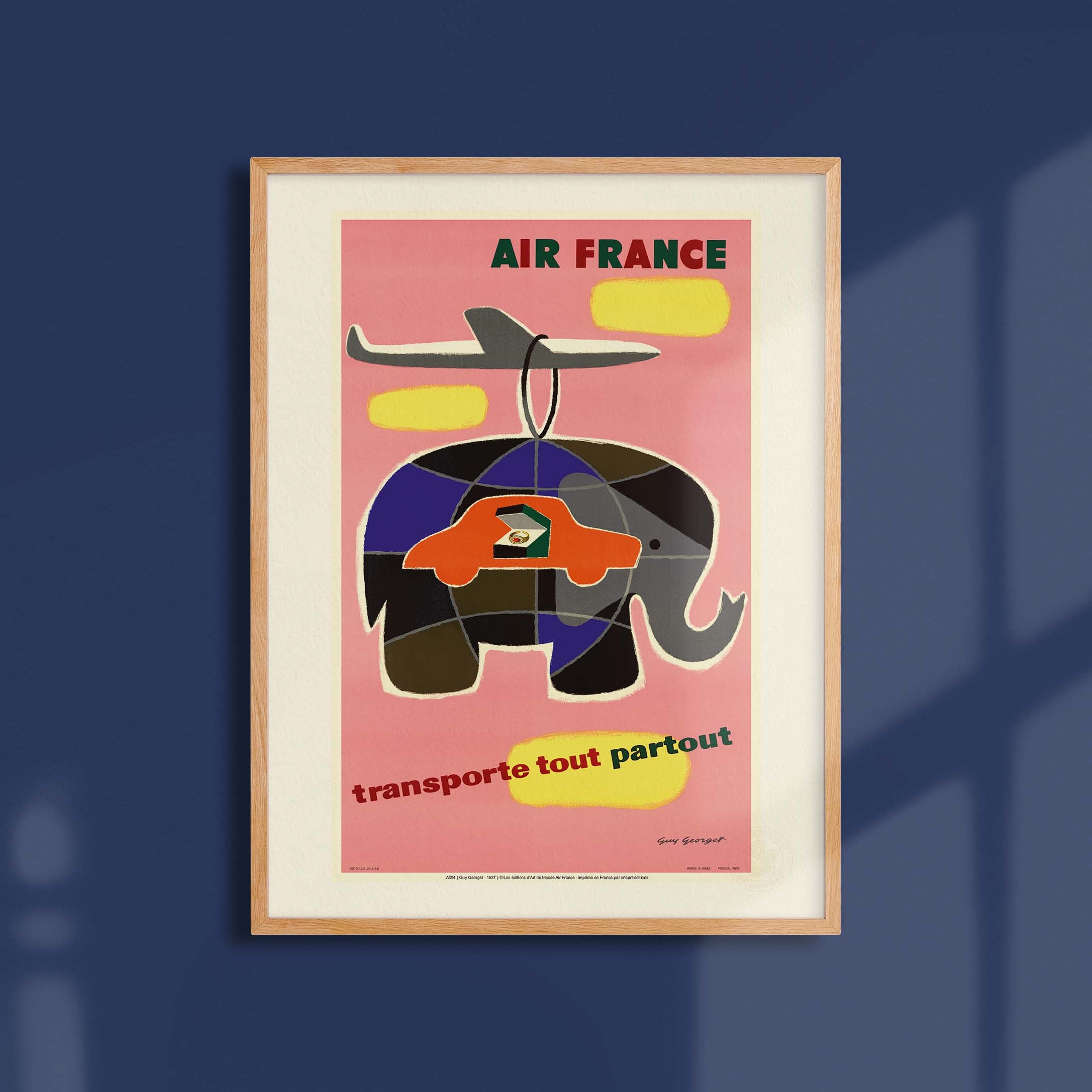 Affiche Air France - Transporte tout, partout-oneart.fr