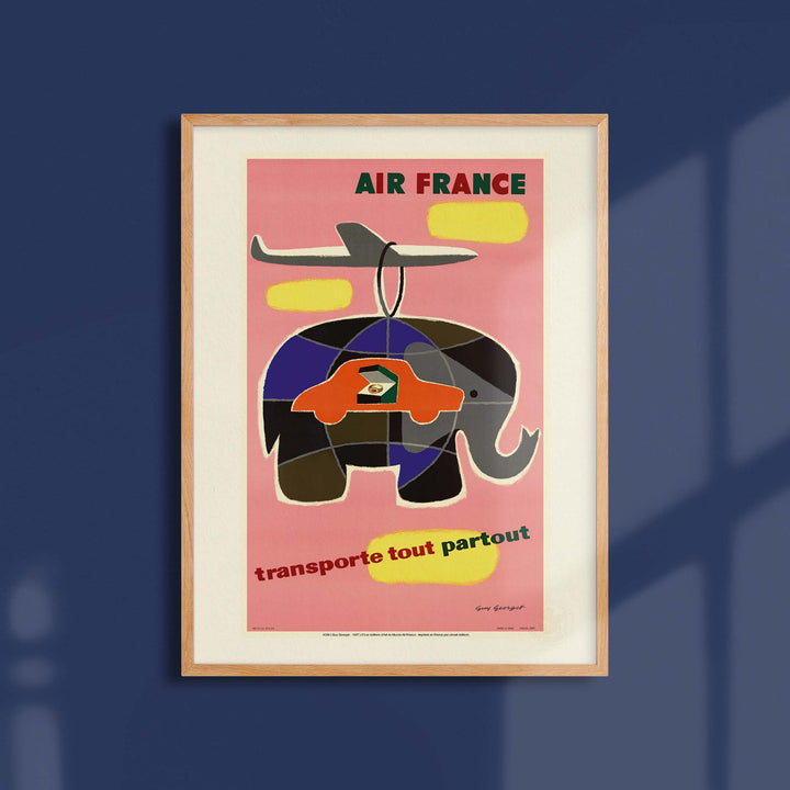 Affiche Air France - Transporte tout, partout