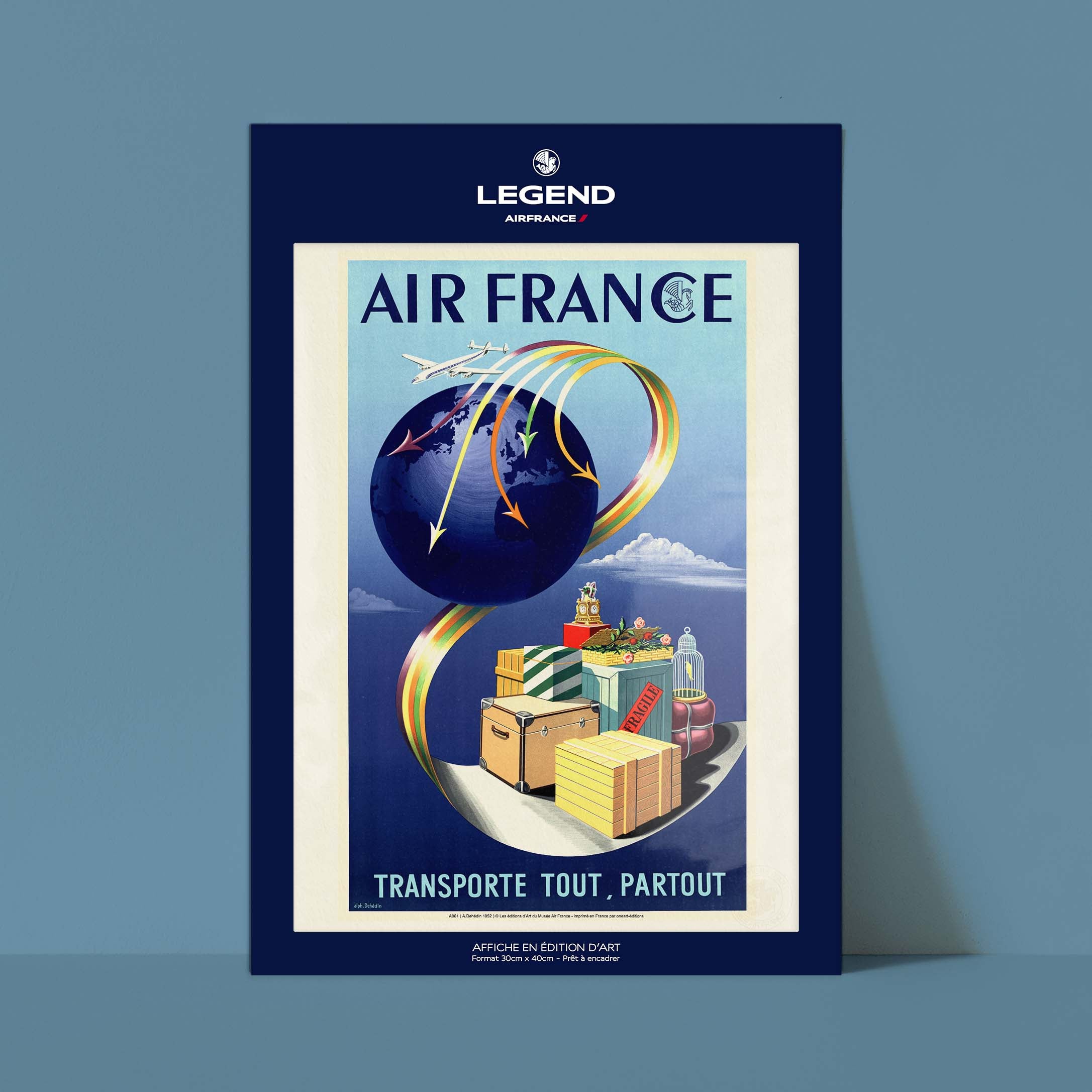 Affiche Air France - Transporte tout, partout-oneart.fr