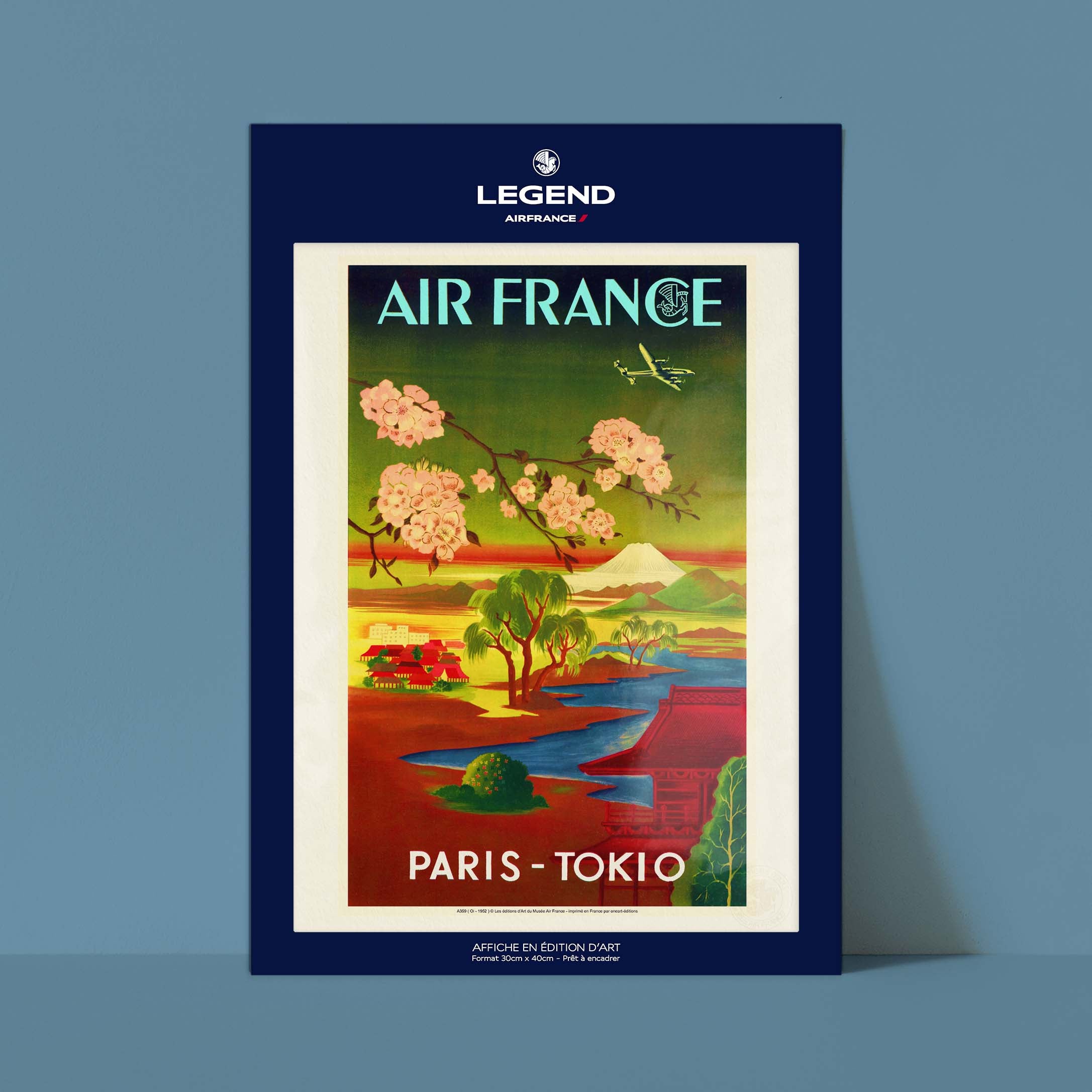 Affiche Air France - PARIS TOKIO-oneart.fr