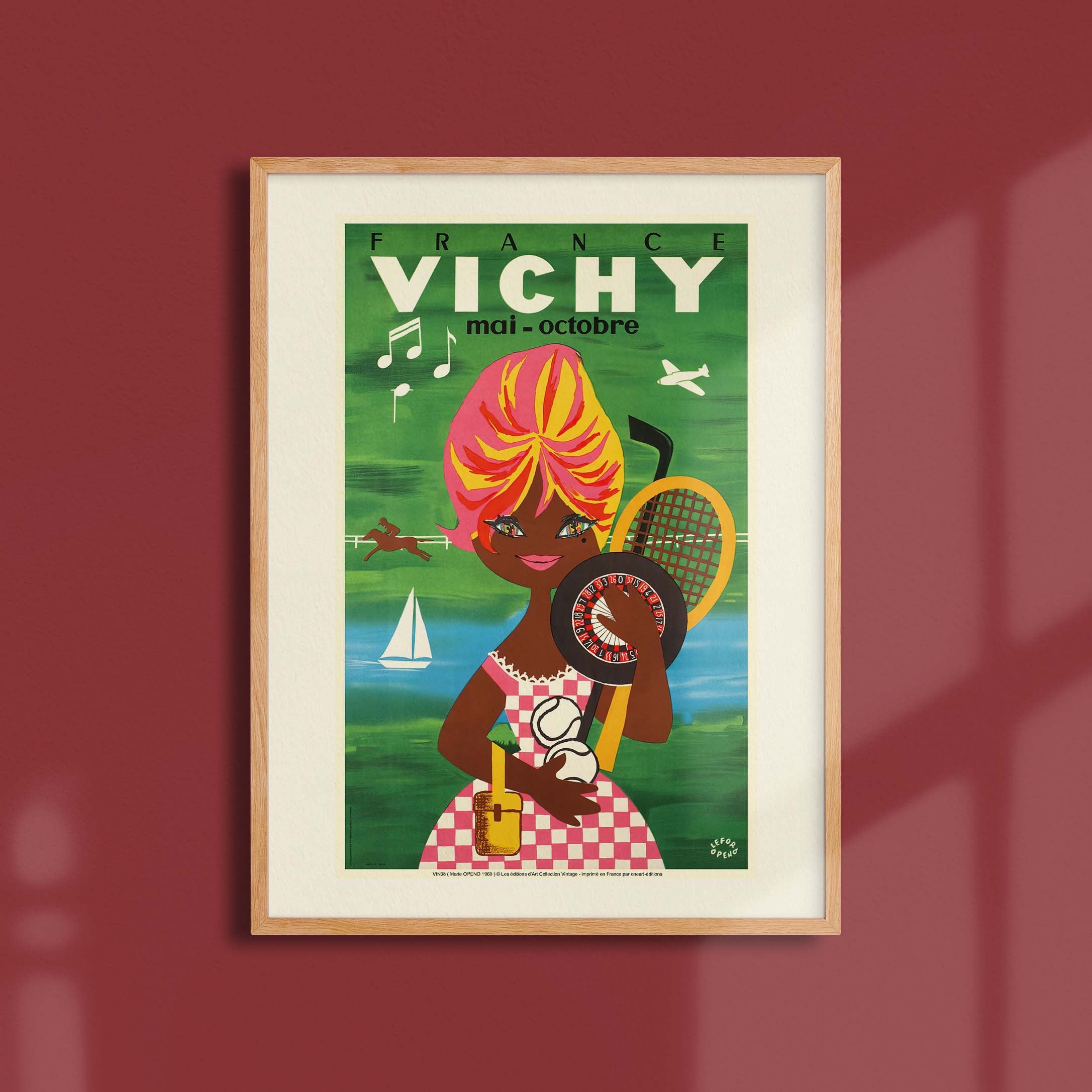 Affiche publicité vintage - Vichy-oneart.fr