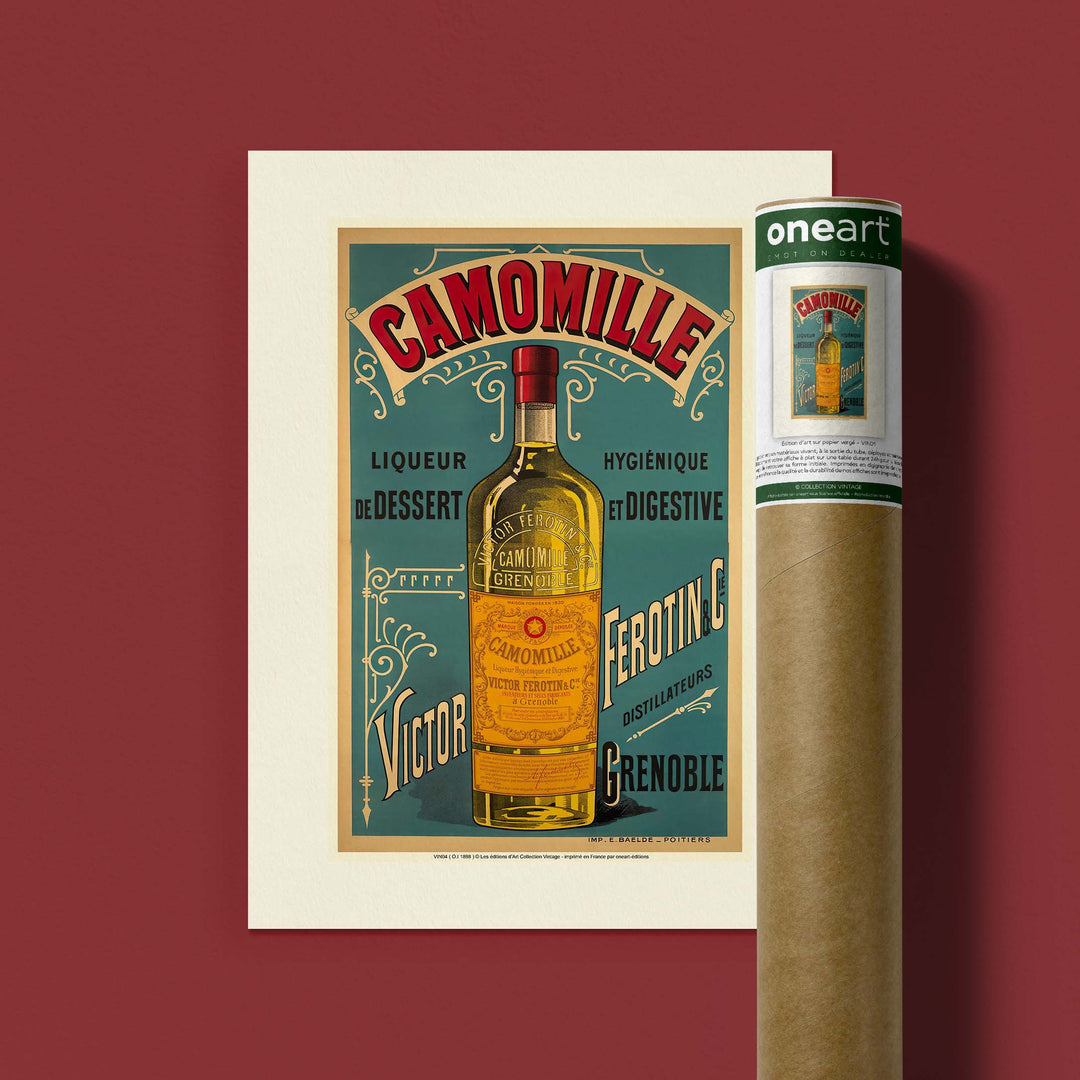 Vintage advertising poster - Chamomile