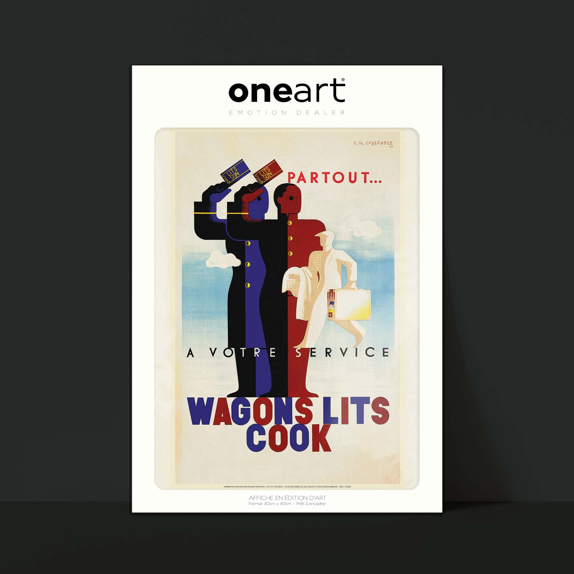 Affiche Cassandre - Wagons lits cook-oneart.fr