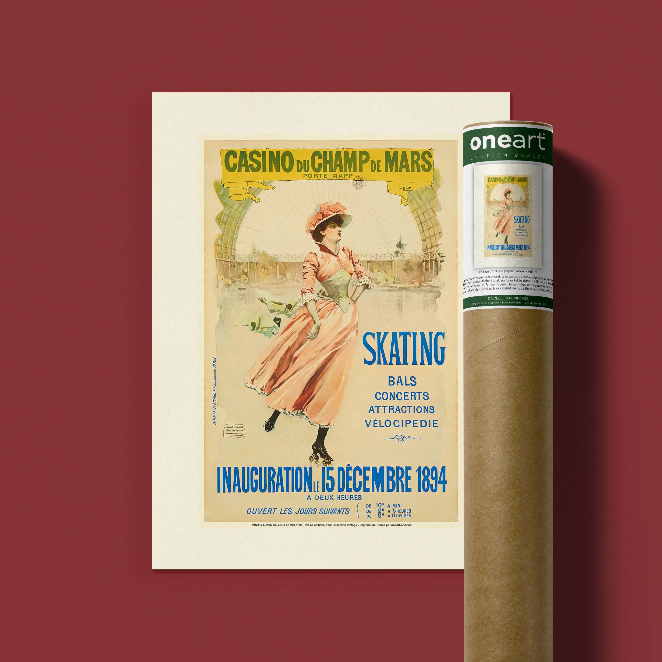 Affiche publicité vintage - Casino du Champ de Mars-oneart.fr