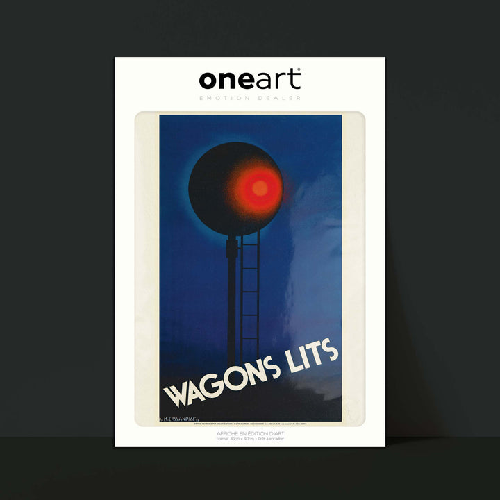 Affiche Cassandre - Wagons lits nuit