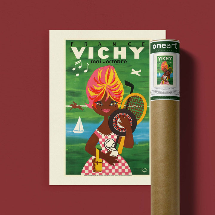 Affiche publicité vintage - Vichy
