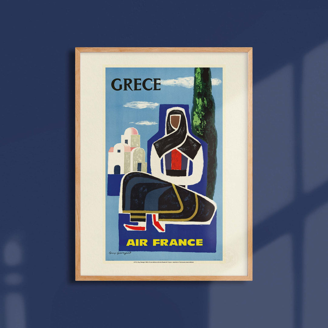 Affiche Air France - Grèce