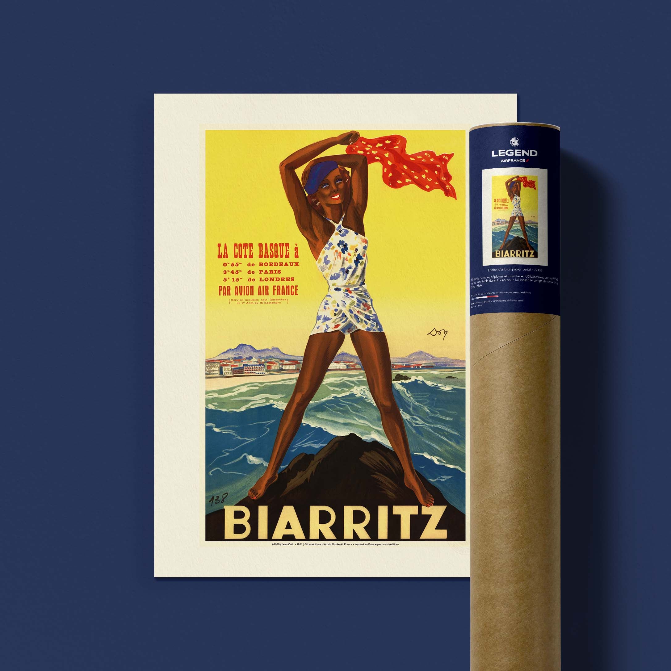 Affiche Air France - Biarritz-oneart.fr