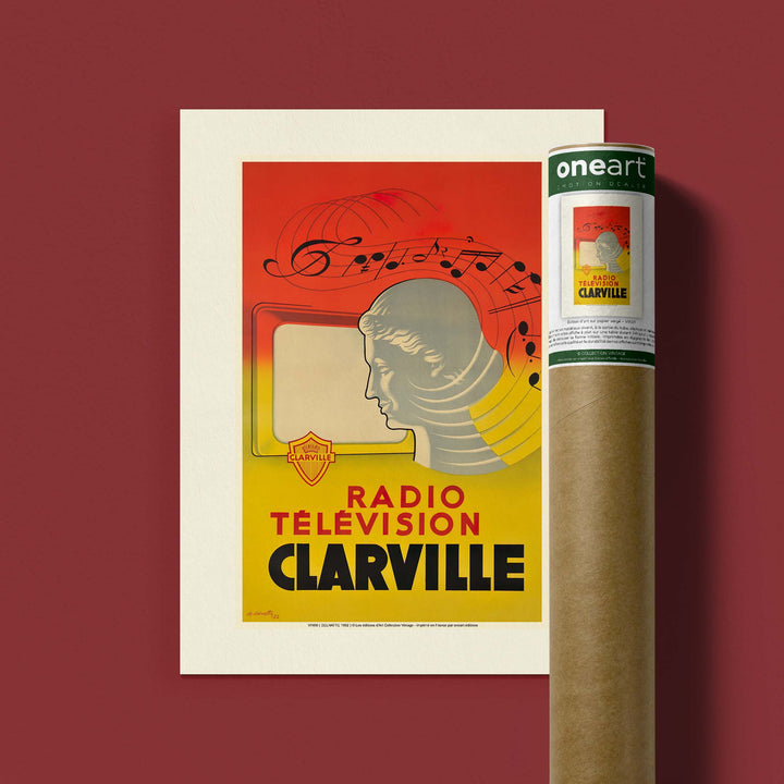 Affiche publicité vintage - Clarville